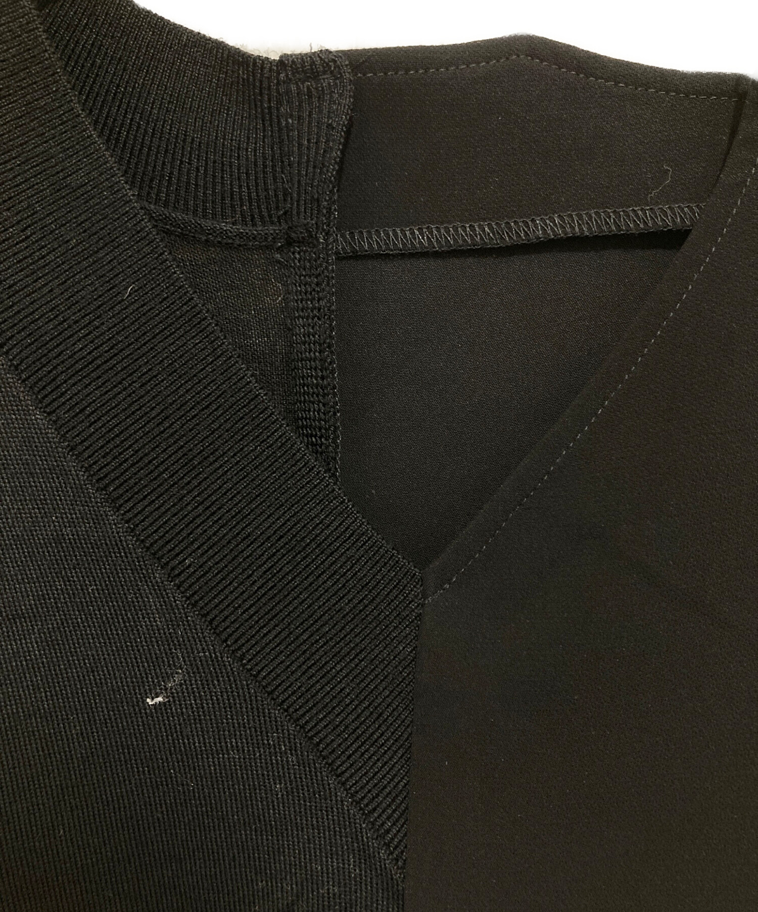 中古・古着通販】ENFOLD (エンフォルド) WOVEN×KNIT VEST/ウーブン