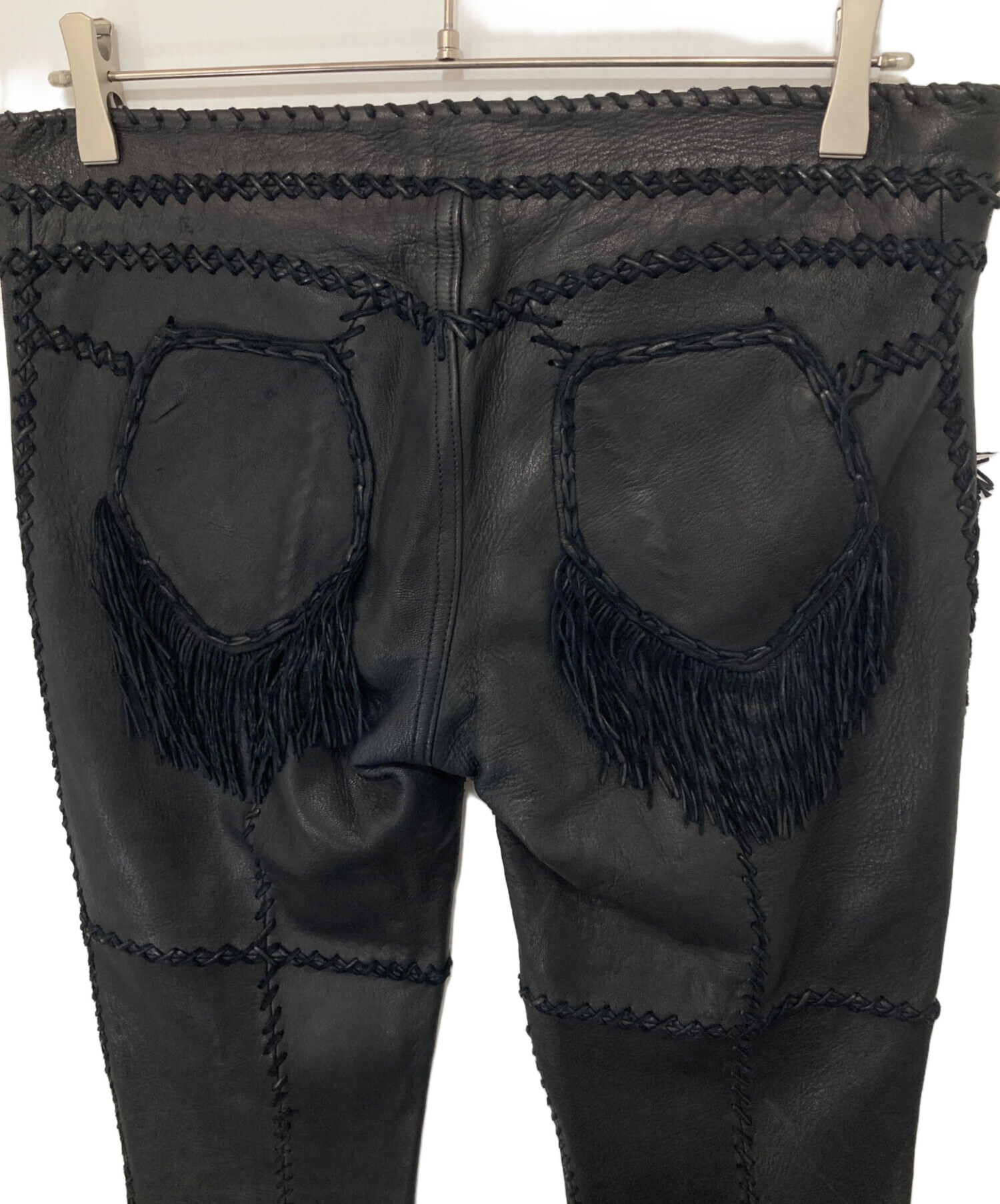 中古・古着通販】L.G.B (ルグランブルー) フリンジフレアレザーパンツ