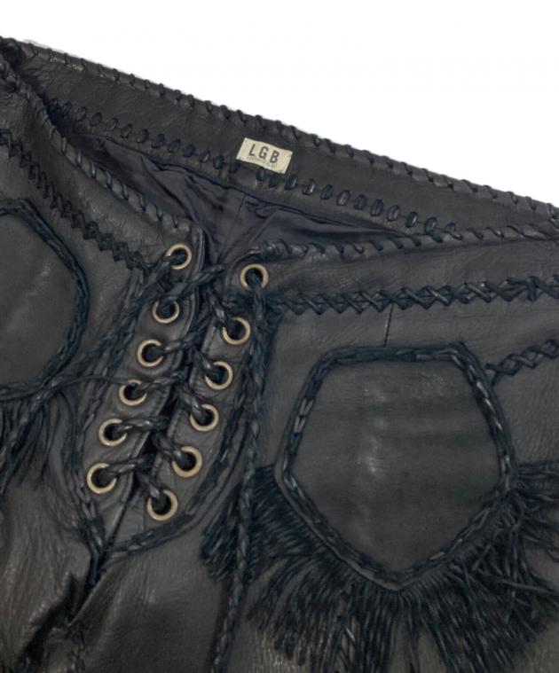 中古・古着通販】L.G.B (ルグランブルー) フリンジフレアレザーパンツ