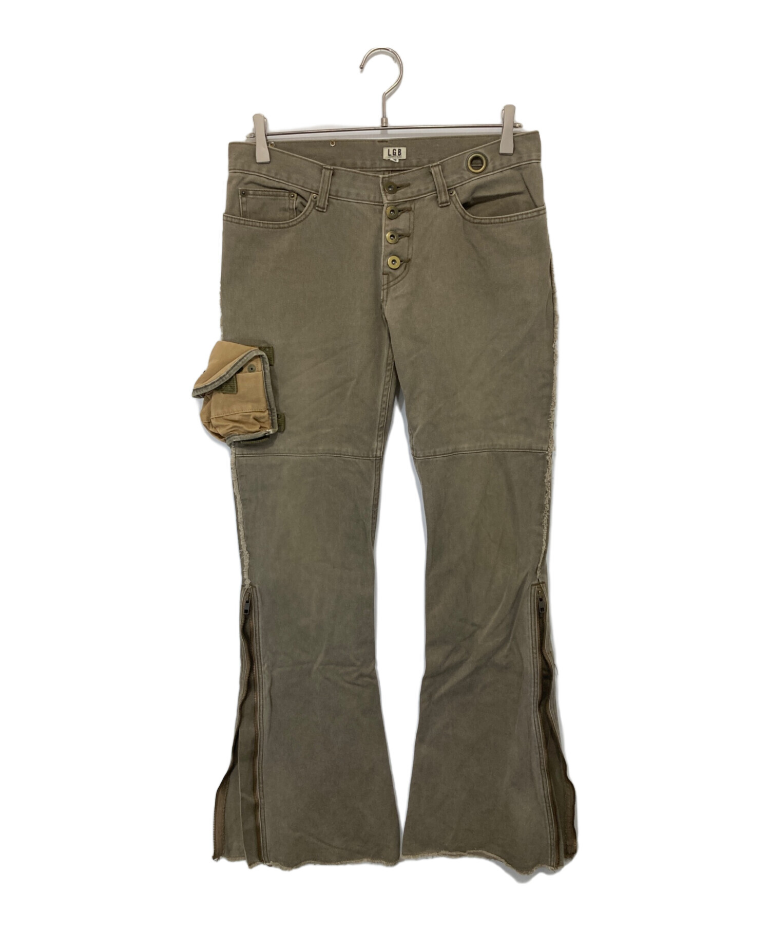 中古・古着通販】L.G.B (ルグランブルー) サイドジップフレアデニム