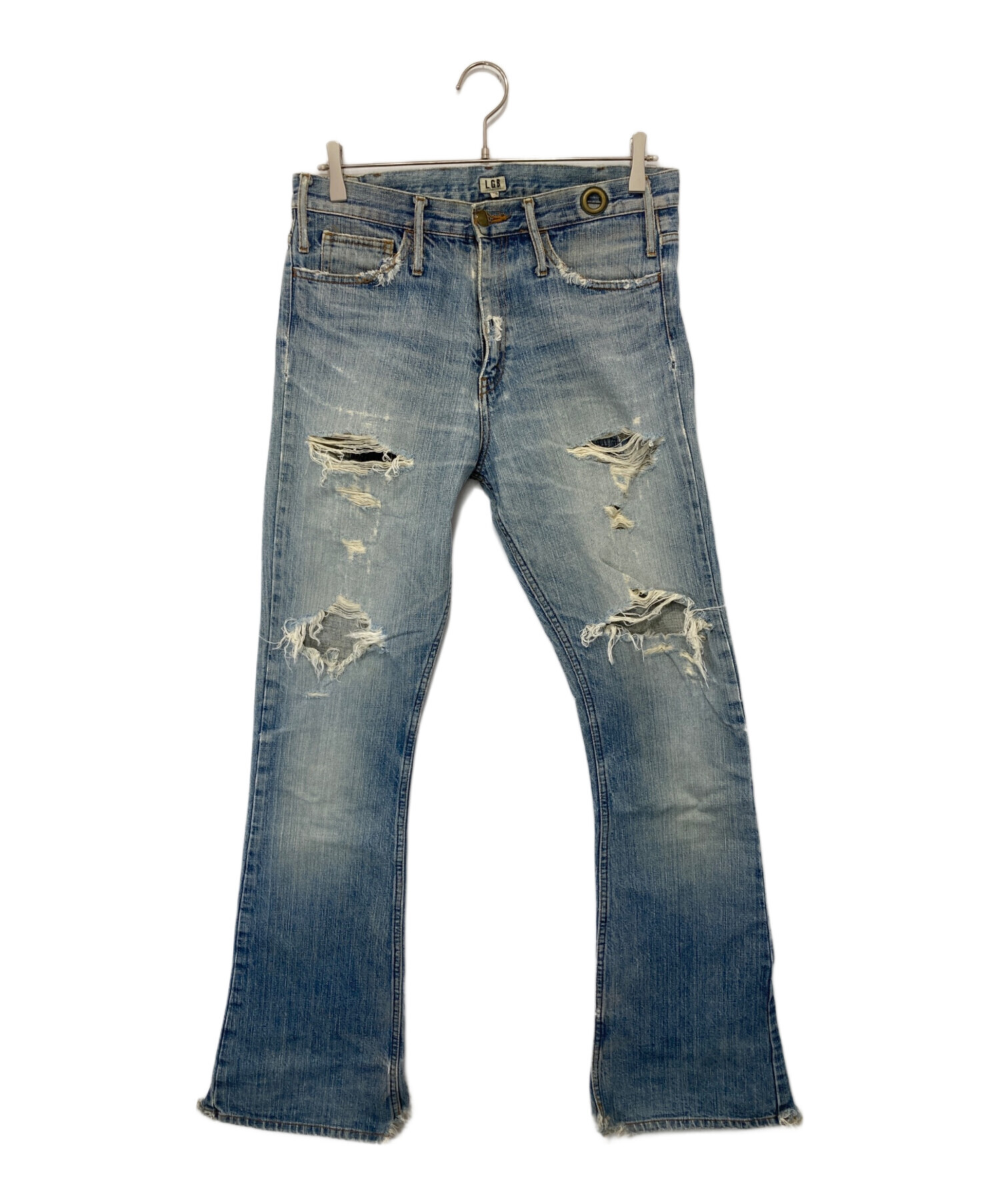 中古・古着通販】L.G.B (ルグランブルー) DAMEGED FLARE DENIM PANTS