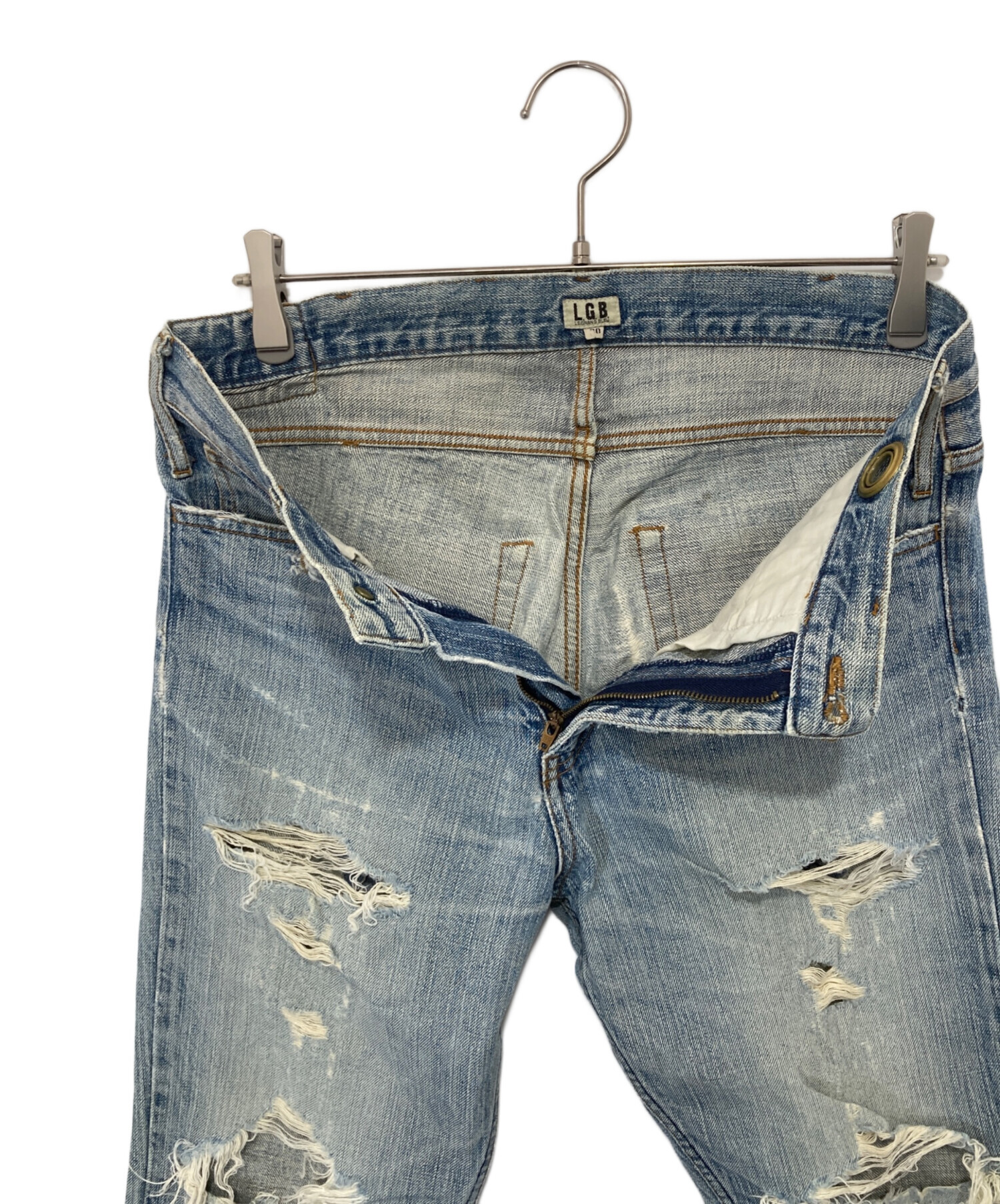 中古・古着通販】L.G.B (ルグランブルー) DAMEGED FLARE DENIM PANTS