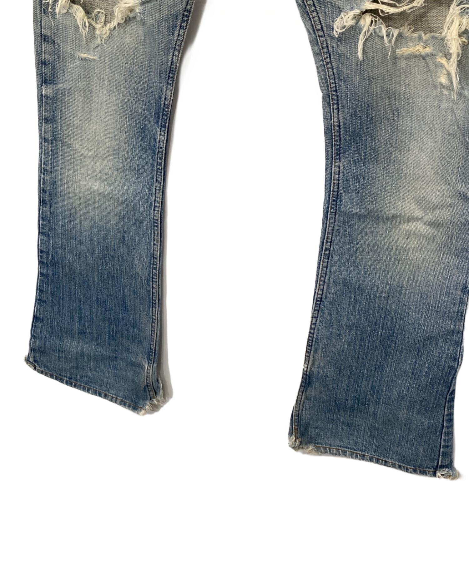 中古・古着通販】L.G.B (ルグランブルー) DAMEGED FLARE DENIM PANTS