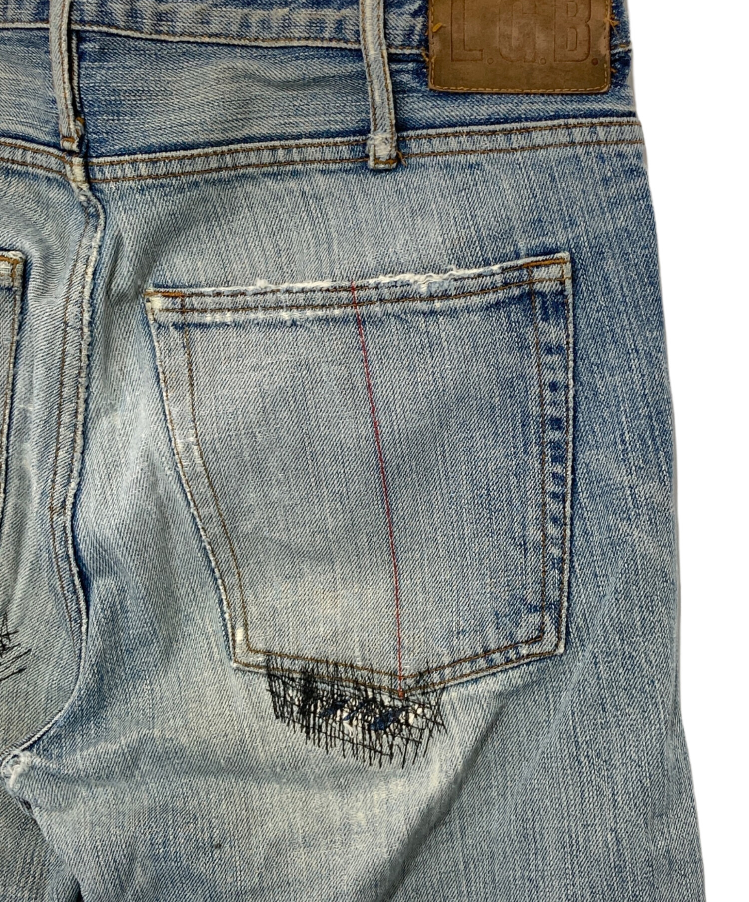 中古・古着通販】L.G.B (ルグランブルー) DAMEGED FLARE DENIM PANTS