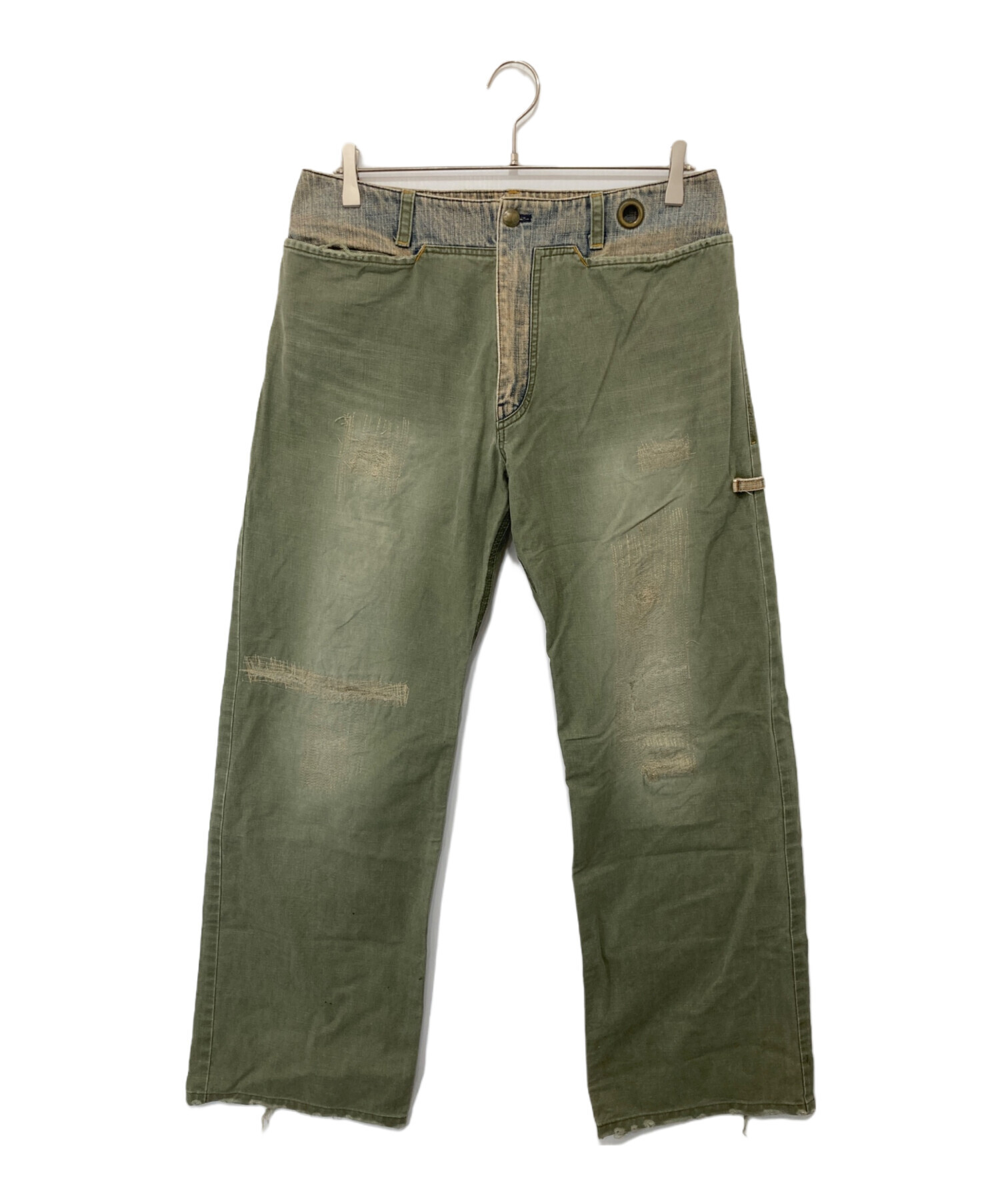 中古・古着通販】L.G.B (ルグランブルー) 切替ワイドデニムパンツ BEAR