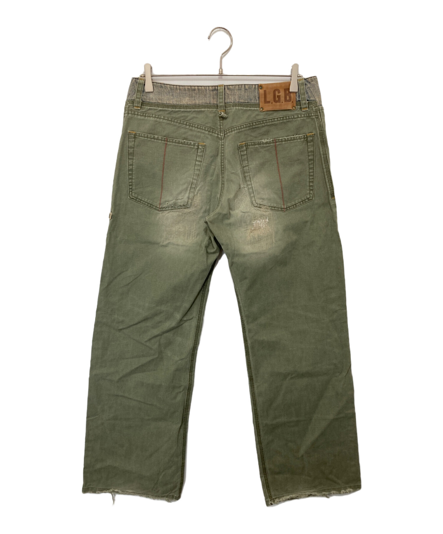 中古・古着通販】L.G.B (ルグランブルー) 切替ワイドデニムパンツ BEAR