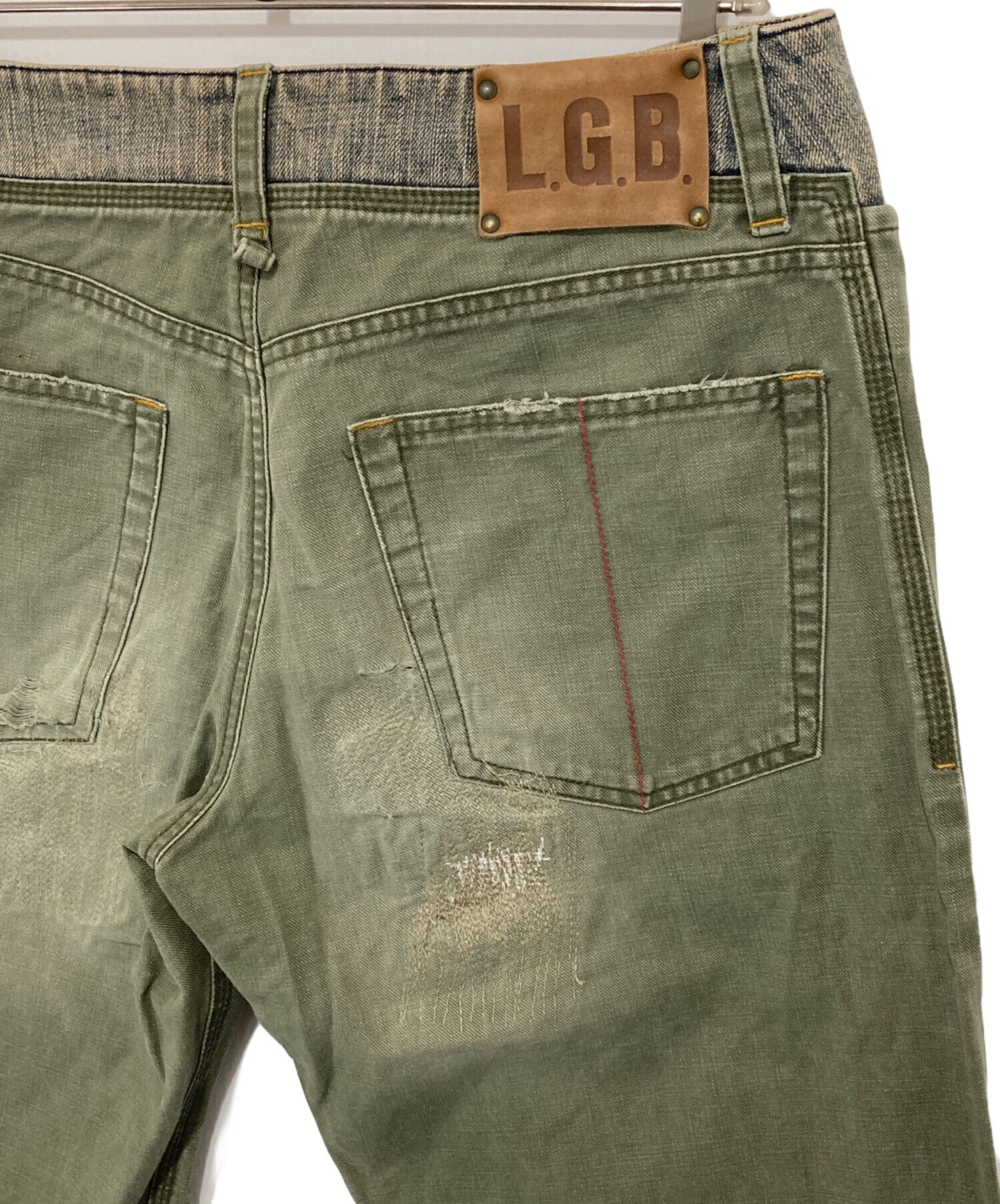 も*け様 ルグランブルー 【名作】LGB タイダイデニム メンズ28 LGB - L.G.B. タイダイ柄 ハーフ丈 スキニーデニム サイズ27の通販 by