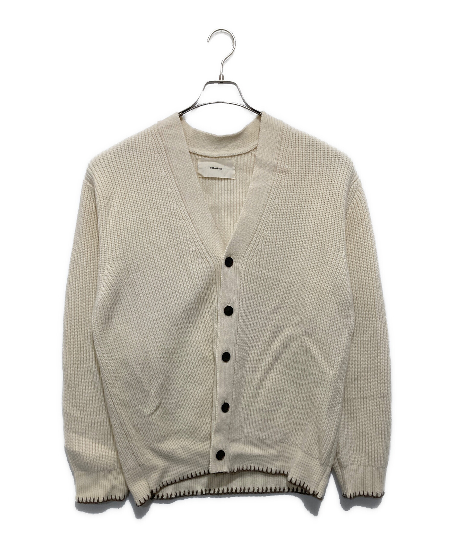 中古・古着通販】TODAYFUL (トゥデイフル) Wool Ribknit Cardigan