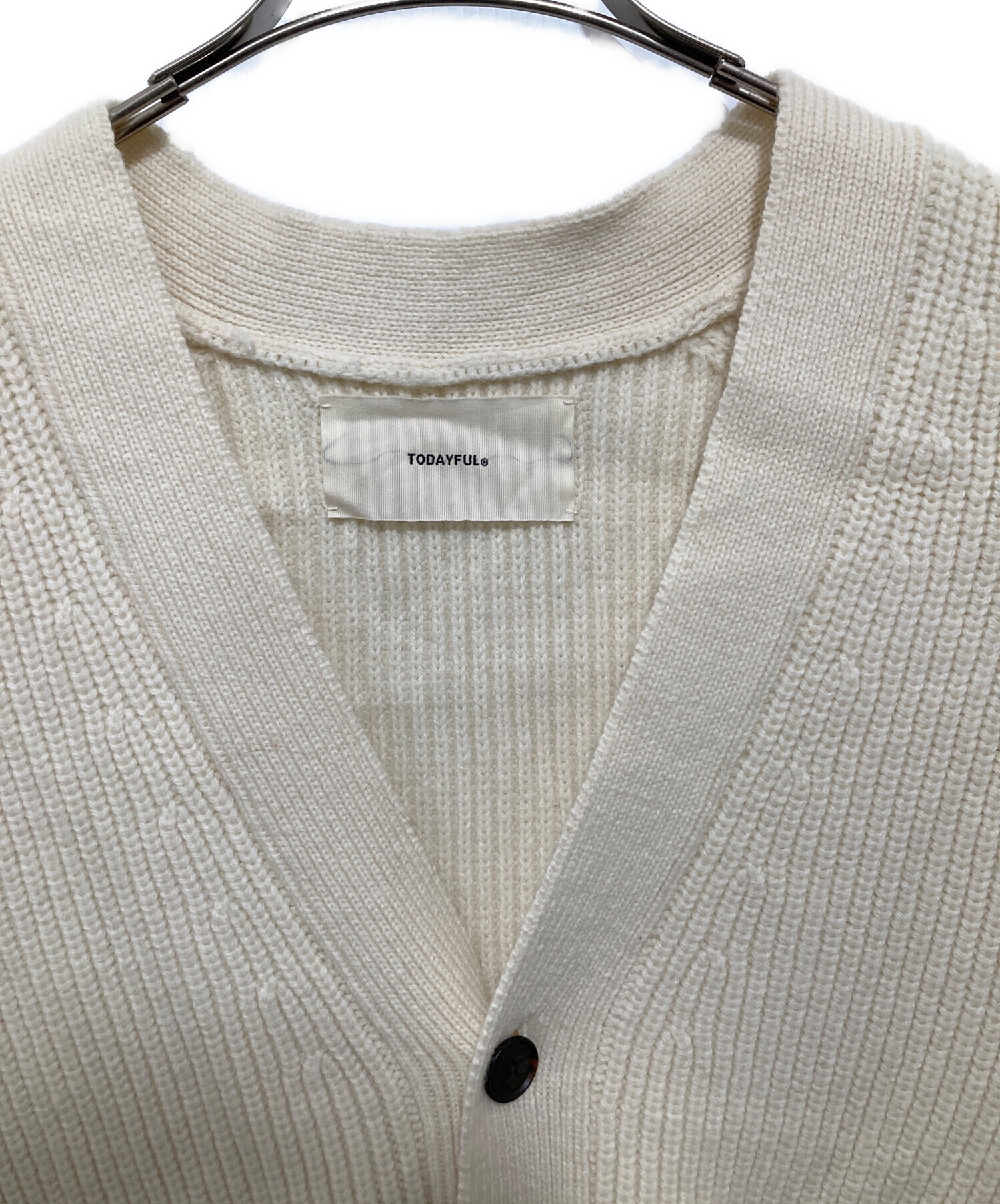 中古・古着通販】TODAYFUL (トゥデイフル) Wool Ribknit Cardigan