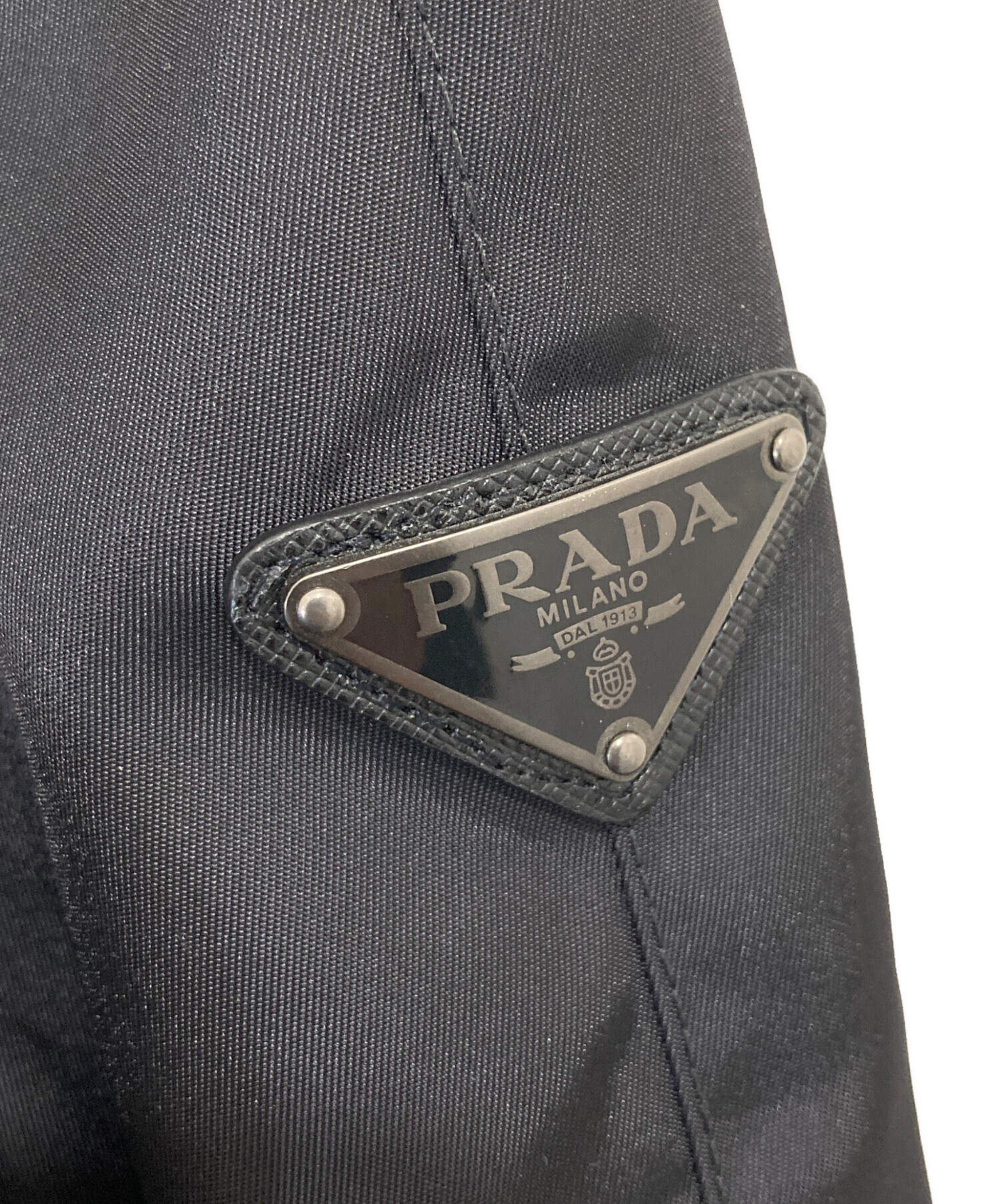 中古・古着通販】PRADA (プラダ) TRIANGLE PLATE LOGO BOMBER JACKET