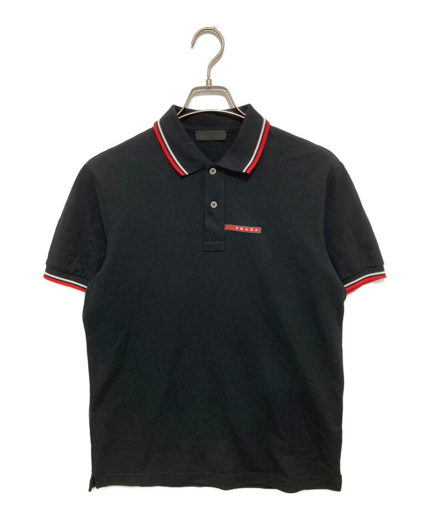 中古・古着通販】PRADA (プラダ) ラバーロゴポロシャツ SJJ887 半袖