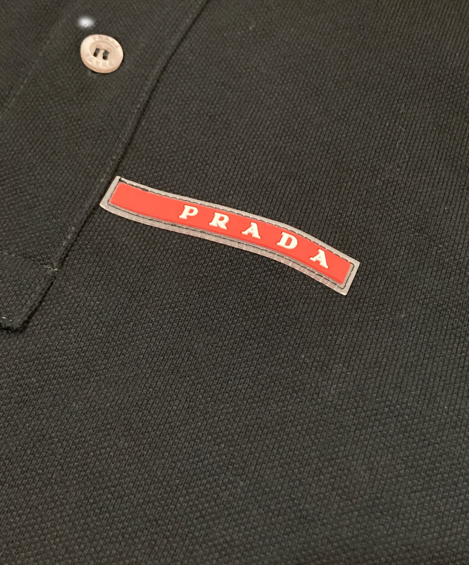 中古・古着通販】PRADA (プラダ) ラバーロゴポロシャツ SJJ887 半袖