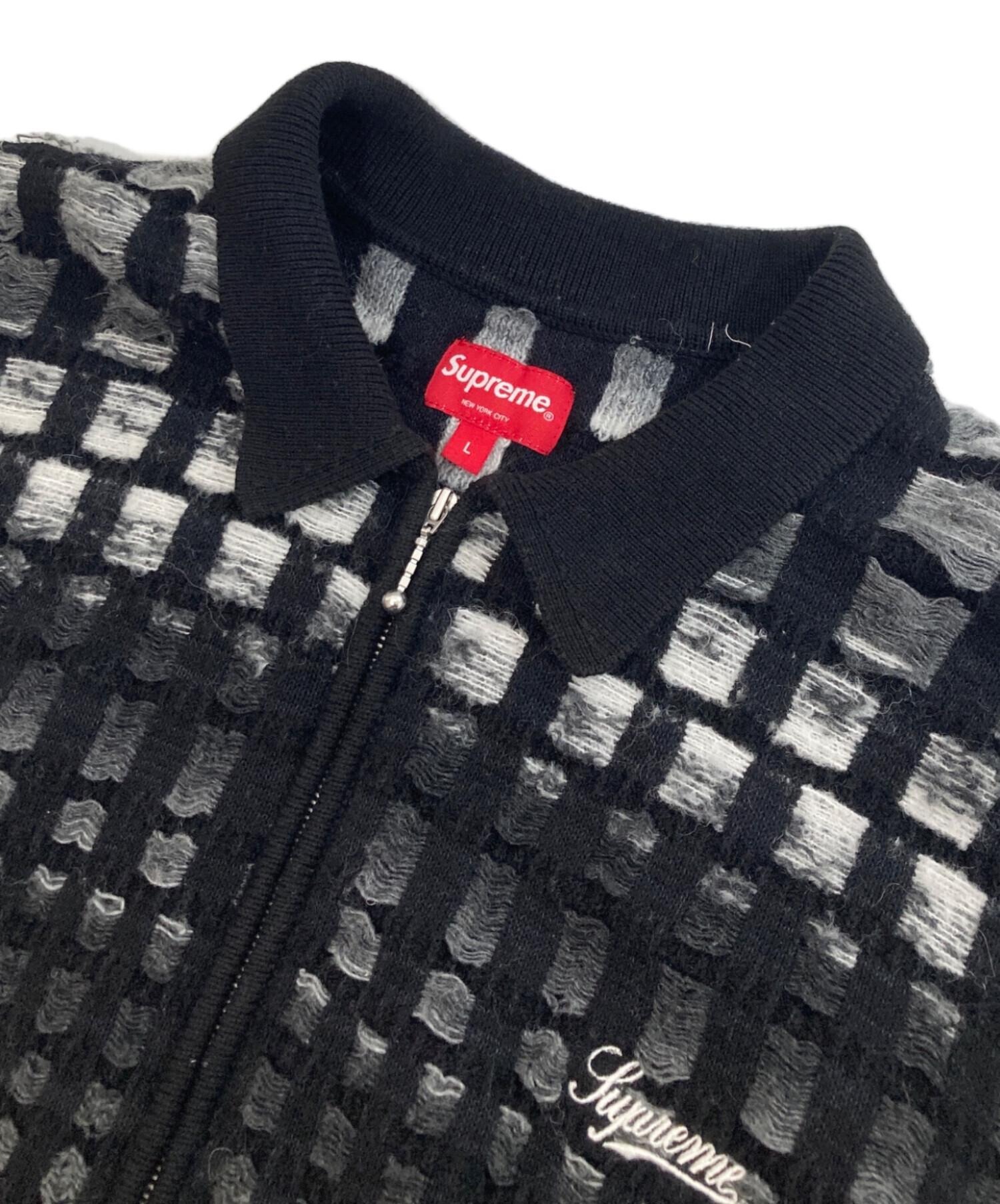 シュプリーム SUPREME 23SS GRADIENT GRID ZIP UP POLO ジップアップ