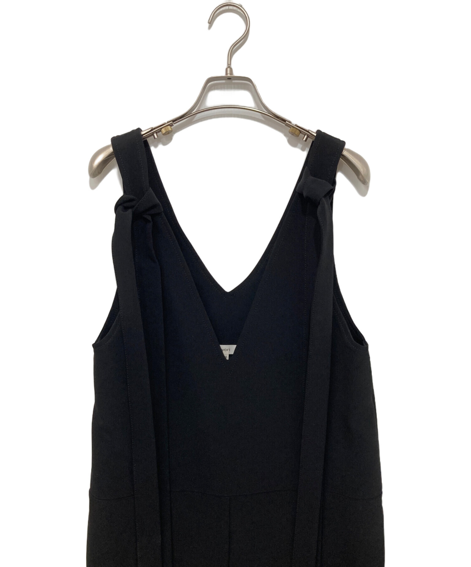 中古・古着通販】YORI (ヨリ) リボンサロペット YR2124-124AW ブラック