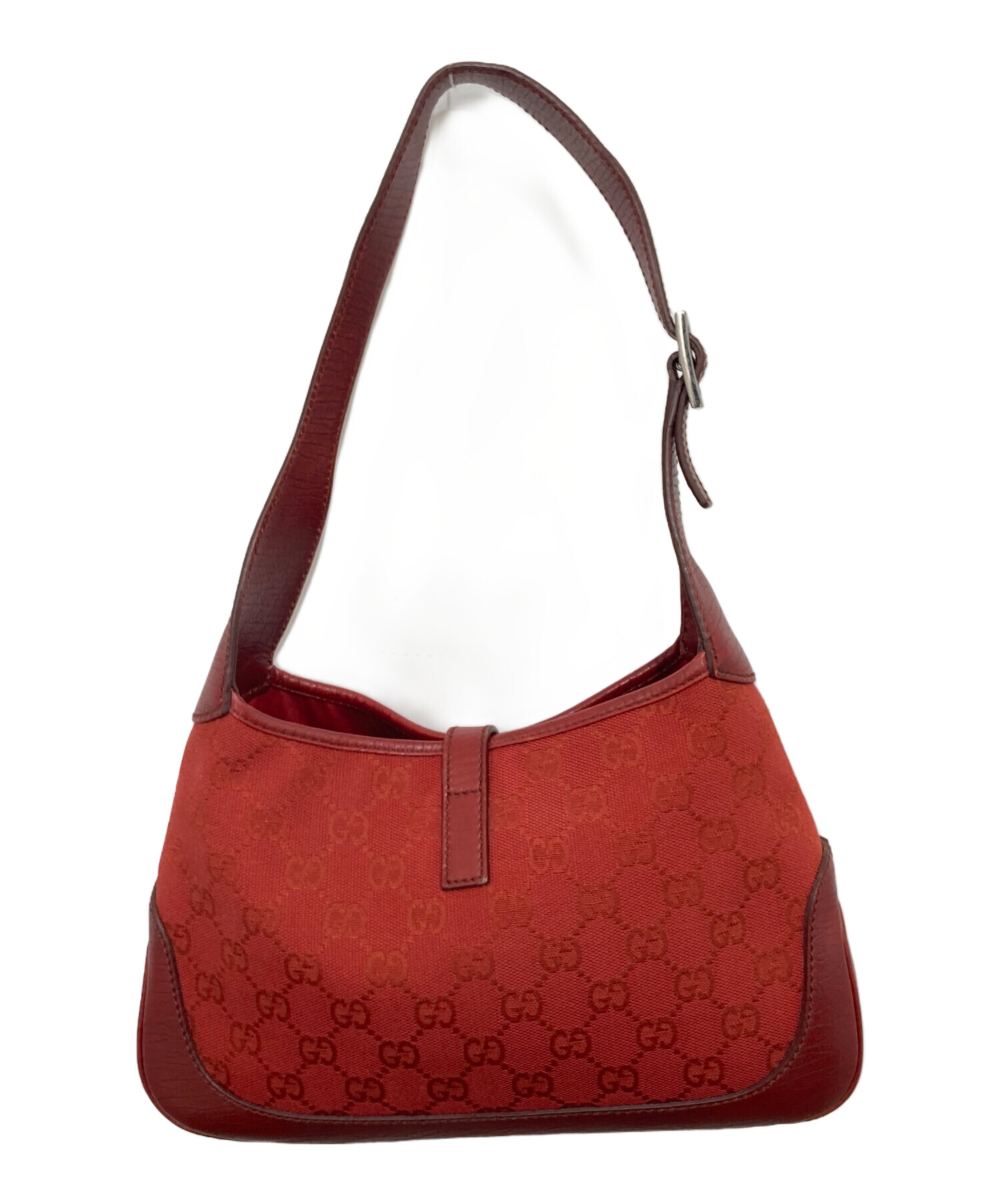 GUCCI グッチ ジャッキーワンショルダーバッグレザーキャンバス 【公式