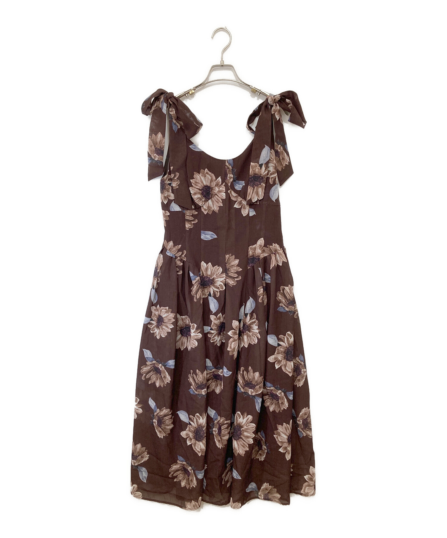 中古・古着通販】HER LIP TO (ハーリップトゥ) Sunflower-printed midi