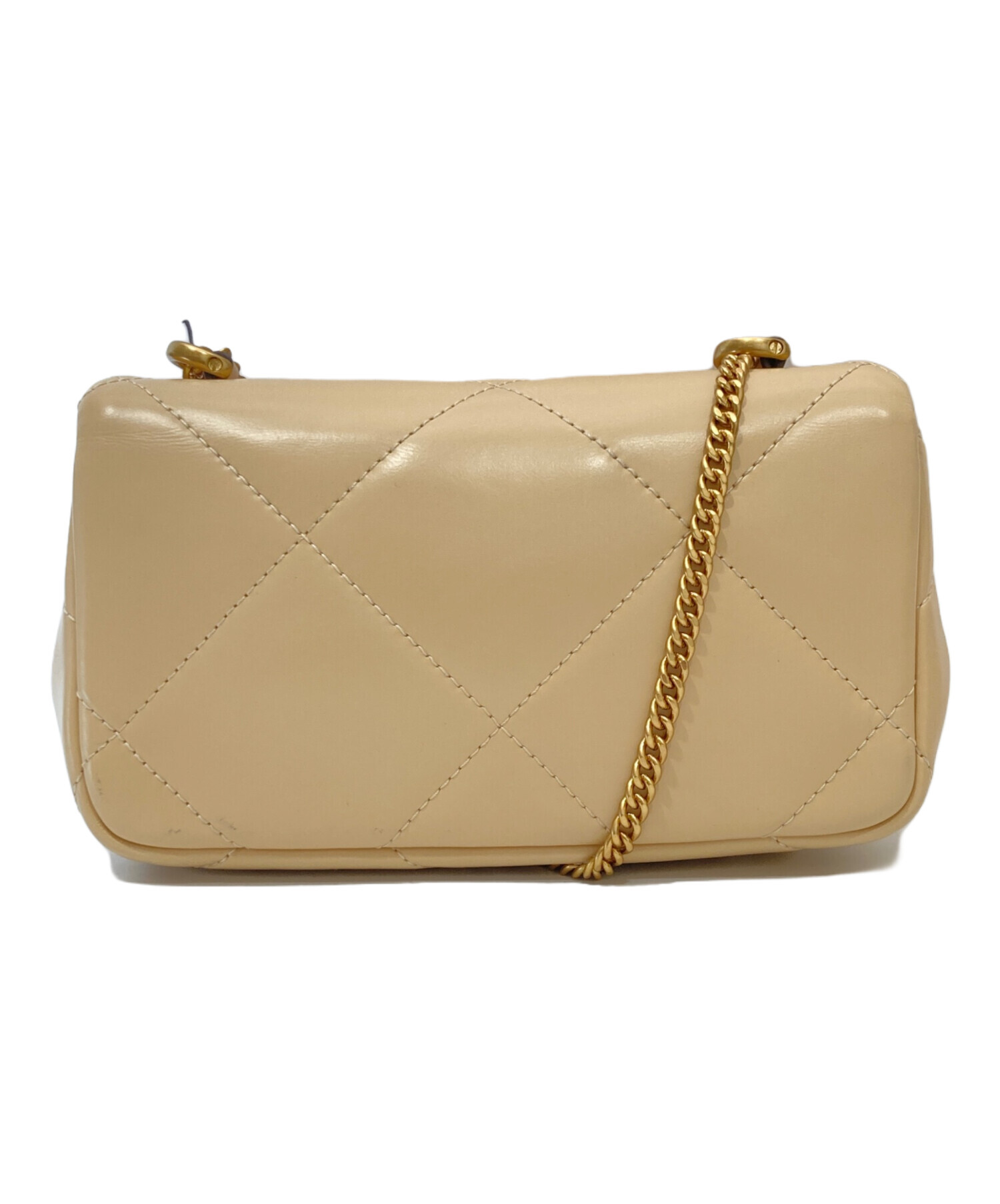 トリーバーチ Tory Burch キラ ショルダーバッグ バッグ レザー レディース ベージュ系 154704250 【新品】 キラ Wチェーンショルダーバッグ レザー ベージュ トリーバーチ – RECLO