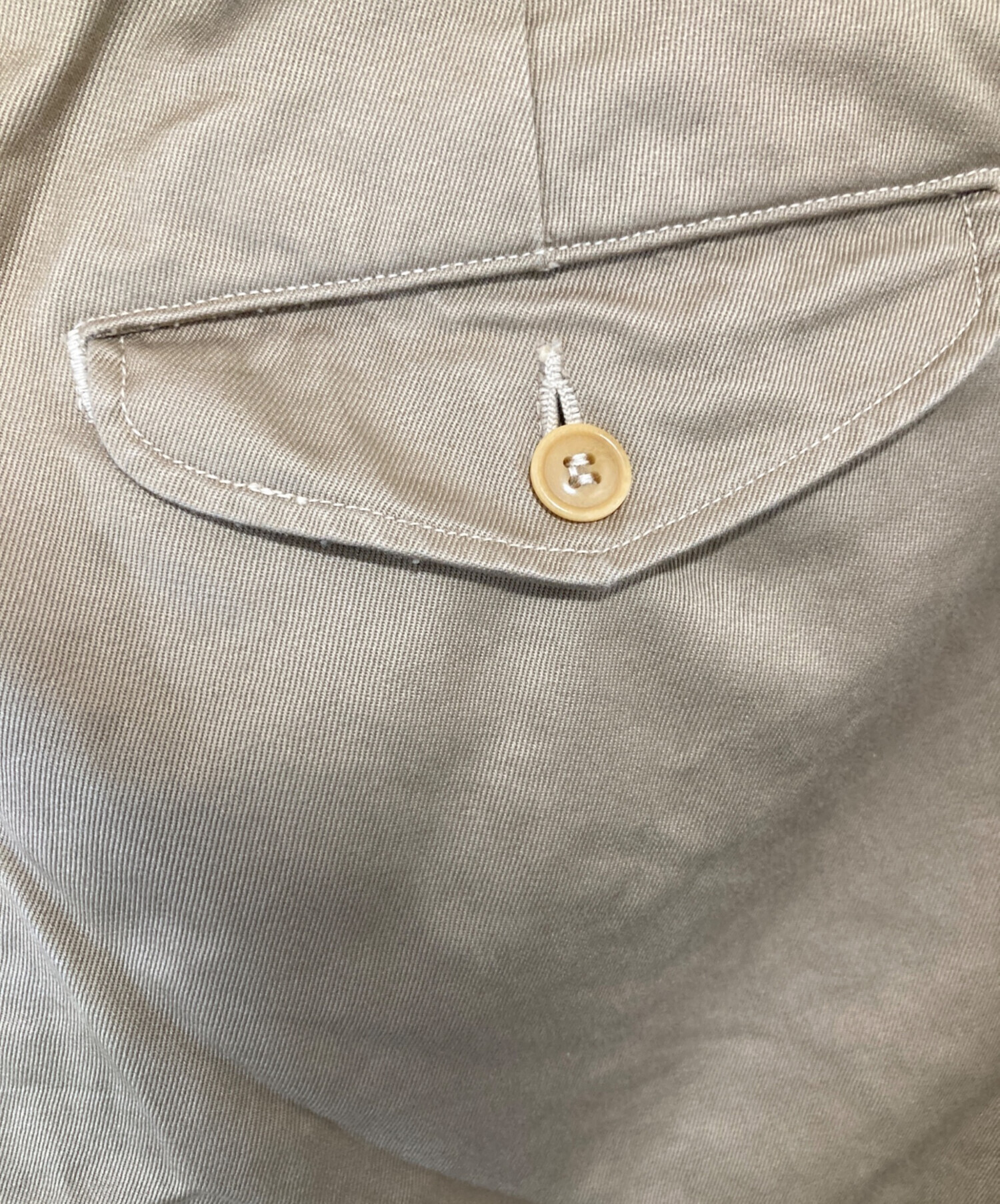 中古・古着通販】COMOLI (コモリ) ベルテッドチノショーツ ベージュ