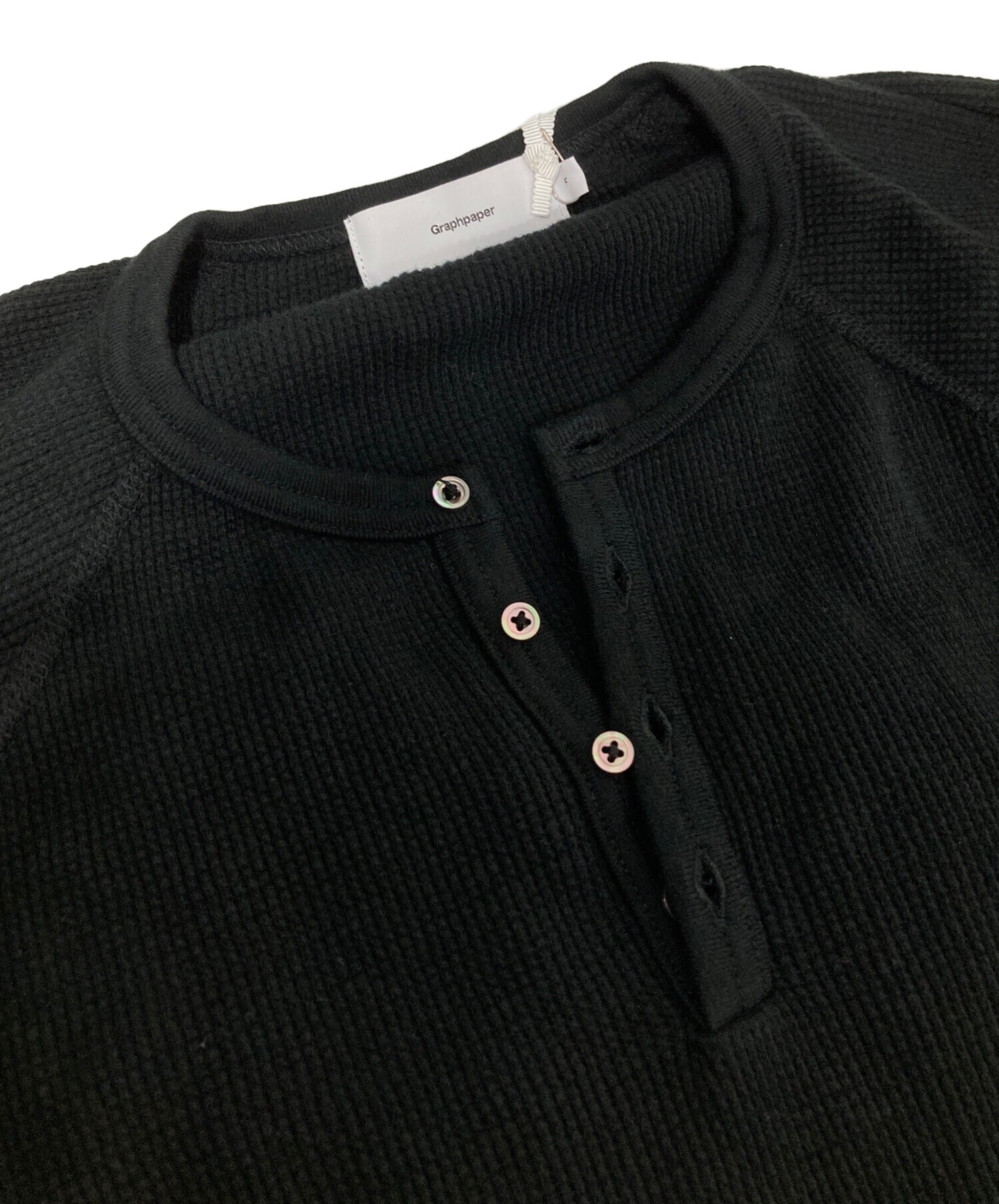 中古・古着通販】Graphpaper (グラフペーパー) Waffle L/S Henley Neck 
