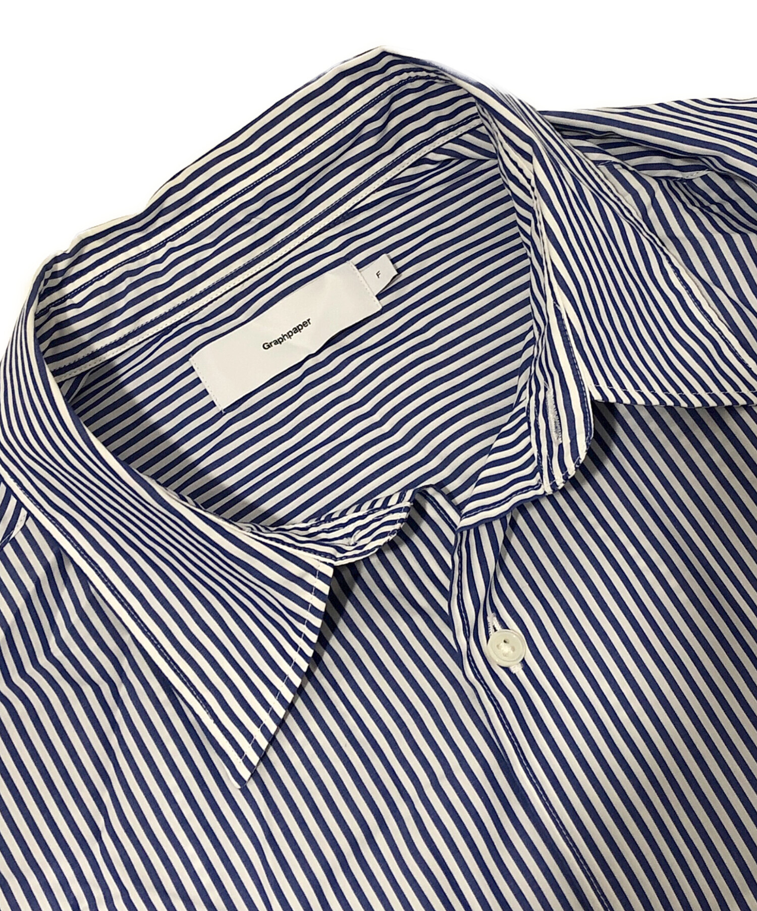 中古・古着通販】Graphpaper Broad Stripe L/S Oversized Regular 