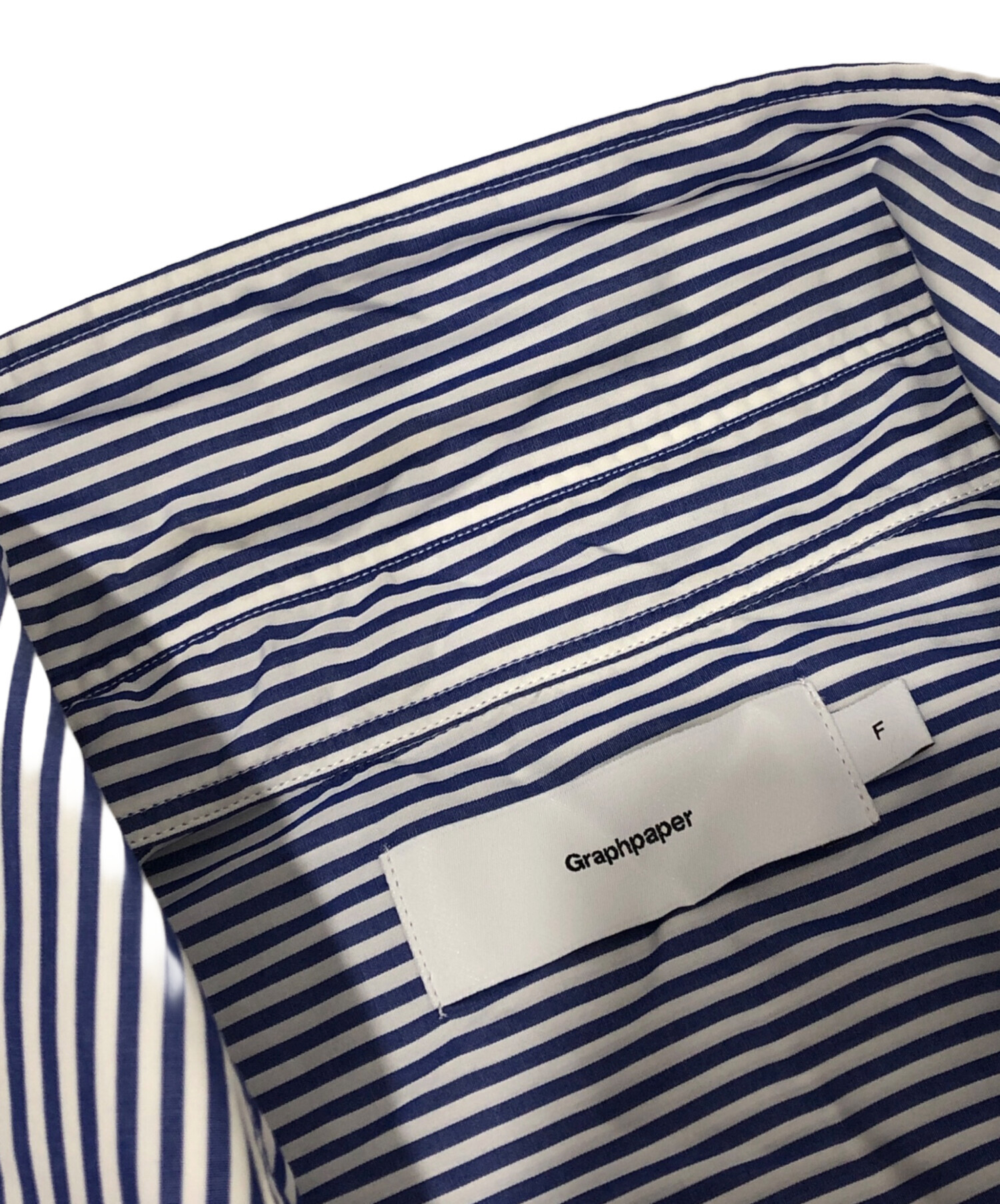 中古・古着通販】Graphpaper Broad Stripe L/S Oversized Regular 