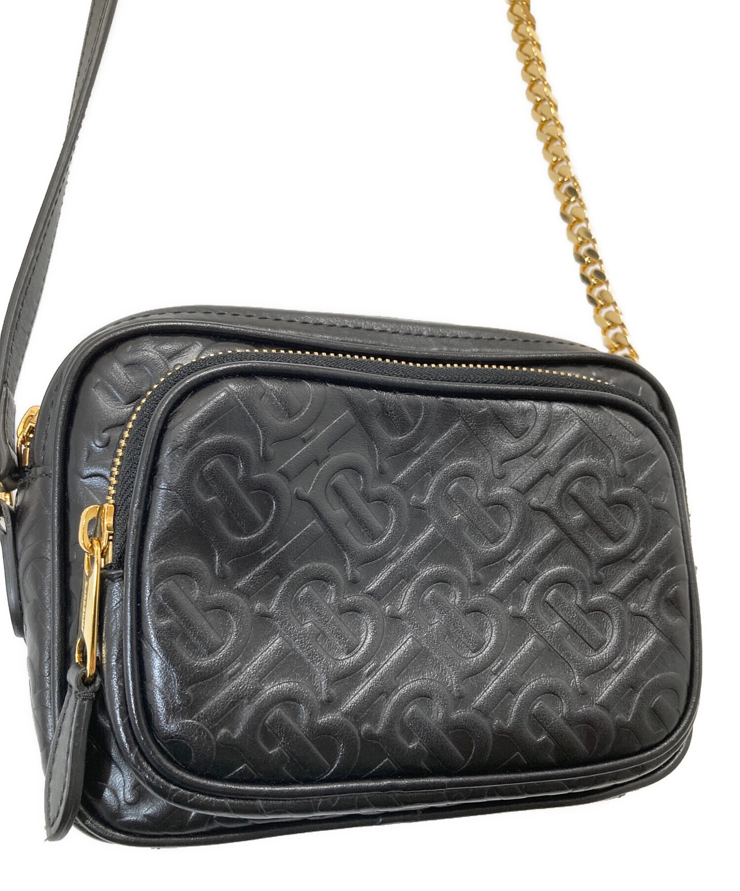中古・古着通販】BURBERRY (バーバリー) TB モノグラム カメラバッグ 中古・古着通販】BURBERRY (バーバリー) TB モノグラム カメラバッグ