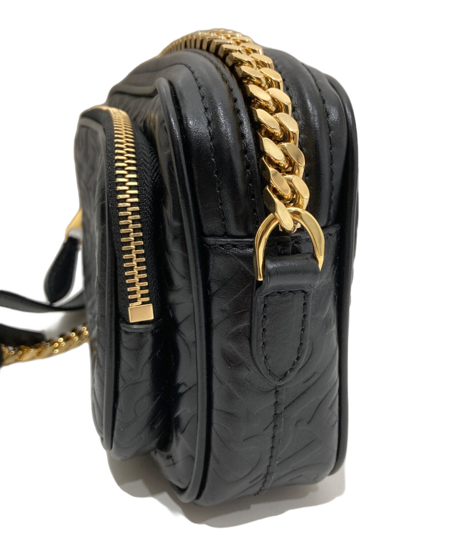【美品】 BURBERRY バーバリー TBモノグラム　ケース　チェーン付 中古・古着通販】BURBERRY (バーバリー) TB モノグラム カメラバッグ