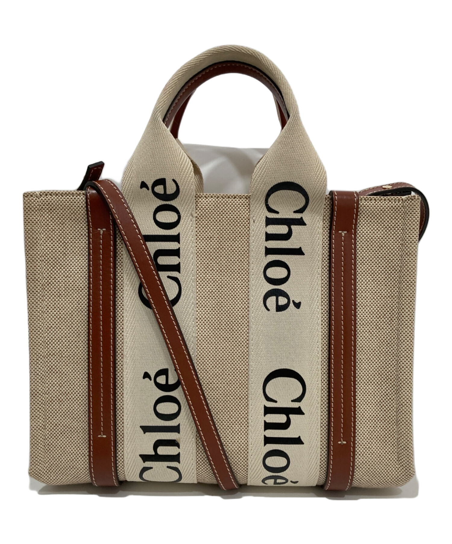 中古・古着通販】Chloe (クロエ) Woody スモールトートバッグ 04217565 