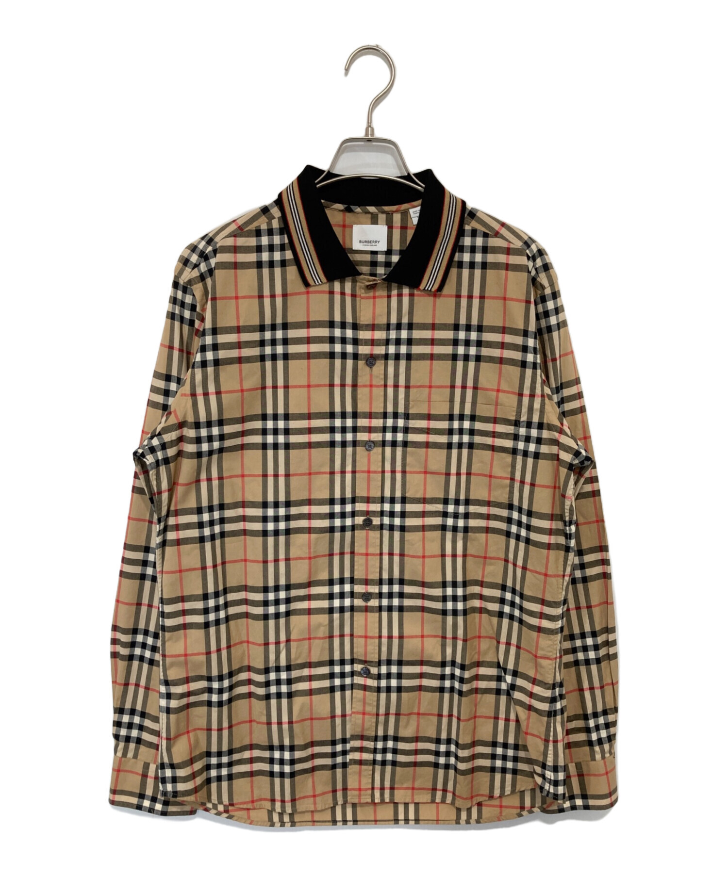 良品☆BURBERRY LONDON ノバチェック長袖シャツサイズM 送料込み