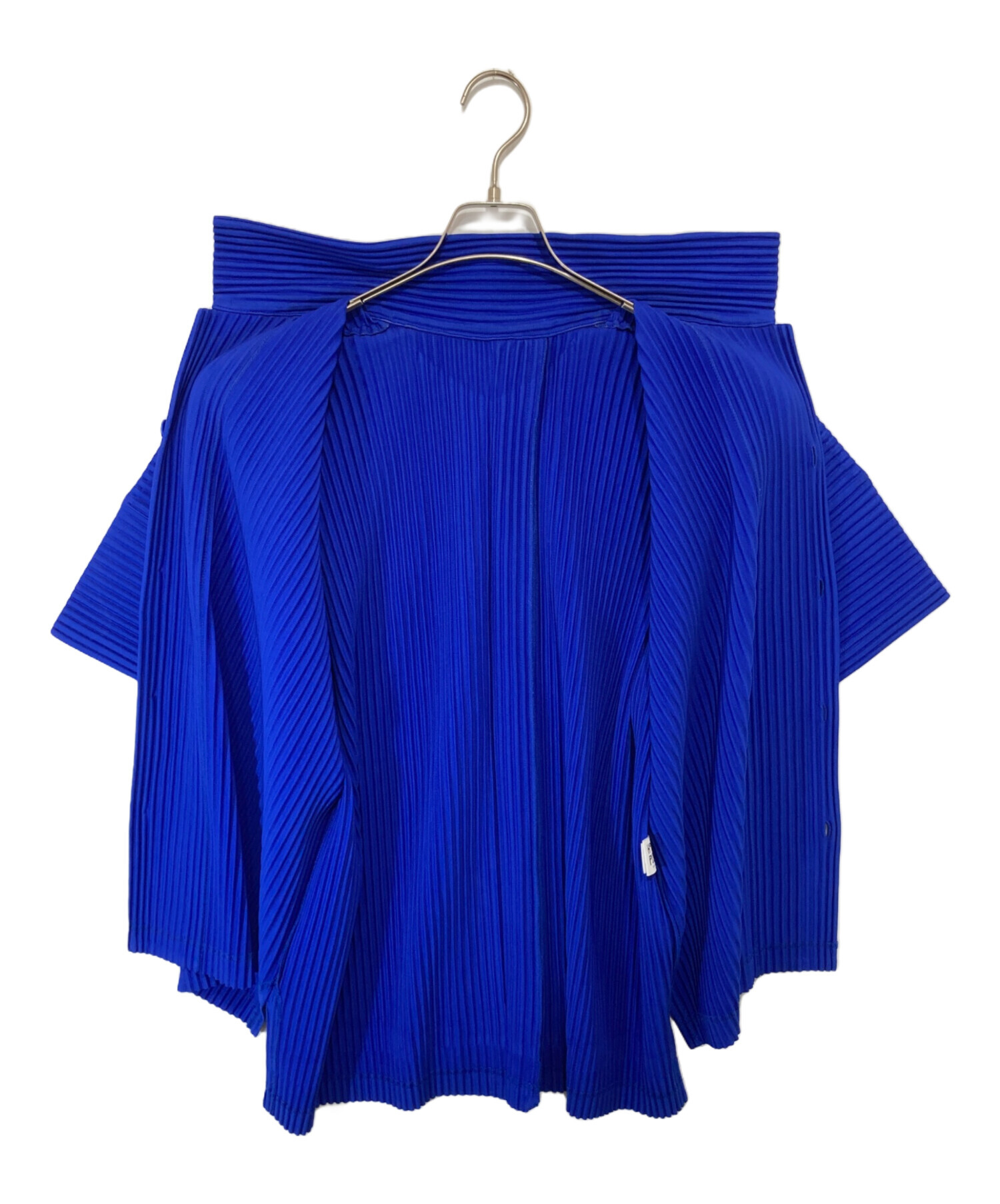 ISSEY MIYAKE イッセイミヤケ ブラウス L 青 【古着】【中古】【送料無料】 中古・古着通販】ISSEY MIYAKE MEN (イッセイミヤケメン) ノーカラー S