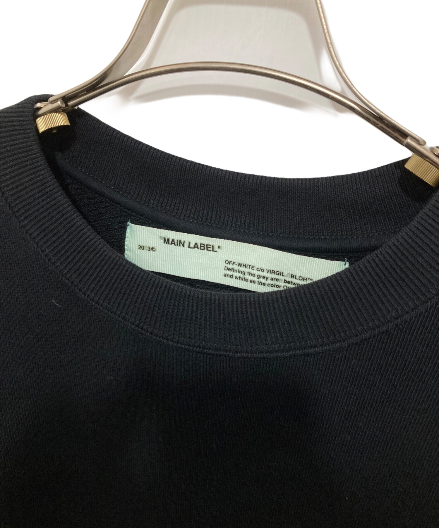 中古・古着通販】OFFWHITE (オフホワイト) ロゴスウェット 