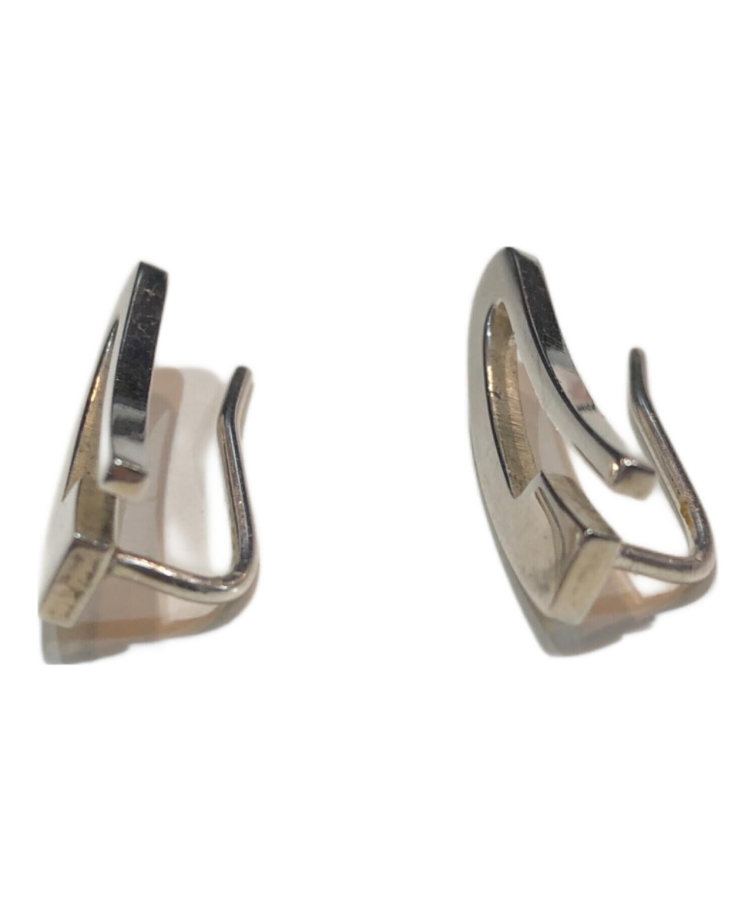 中古・古着通販】GUCCI (グッチ) Gロゴ フックピアス シルバー