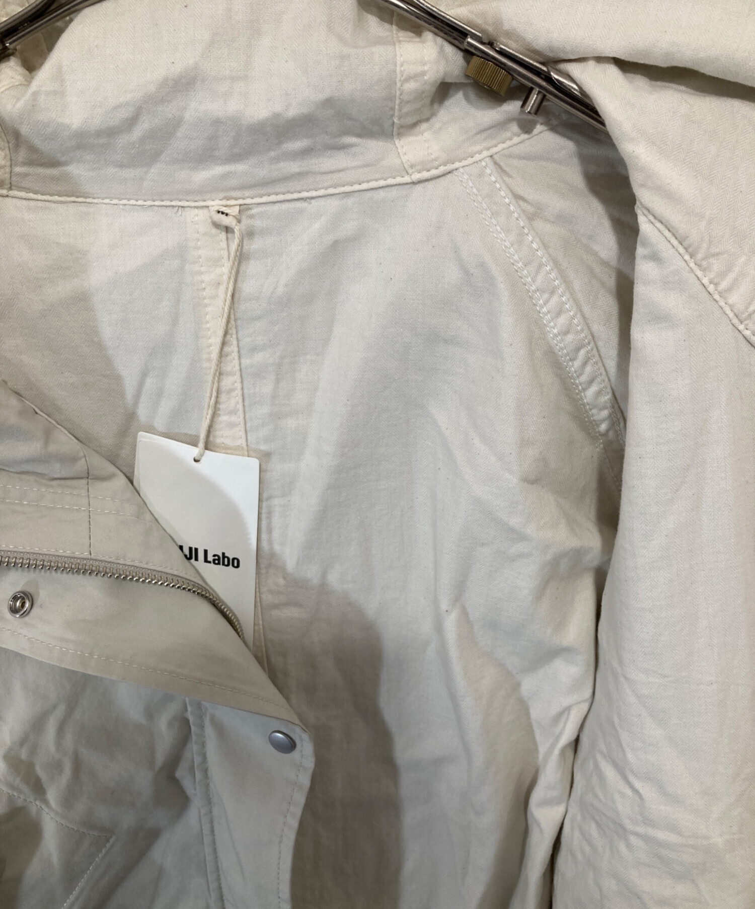 【M】MUJILABO ムジラボ フードブルゾン 新品未使用 MUJI Labo ブルゾン アウター 「MUJI Labo」婦人 コットン ライト