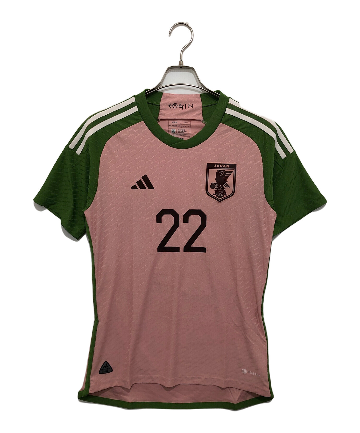 adidas ピンク Vネック 半袖ゲームシャツ adidas ピンク Vネック 半袖Tシャツ - メルカリ