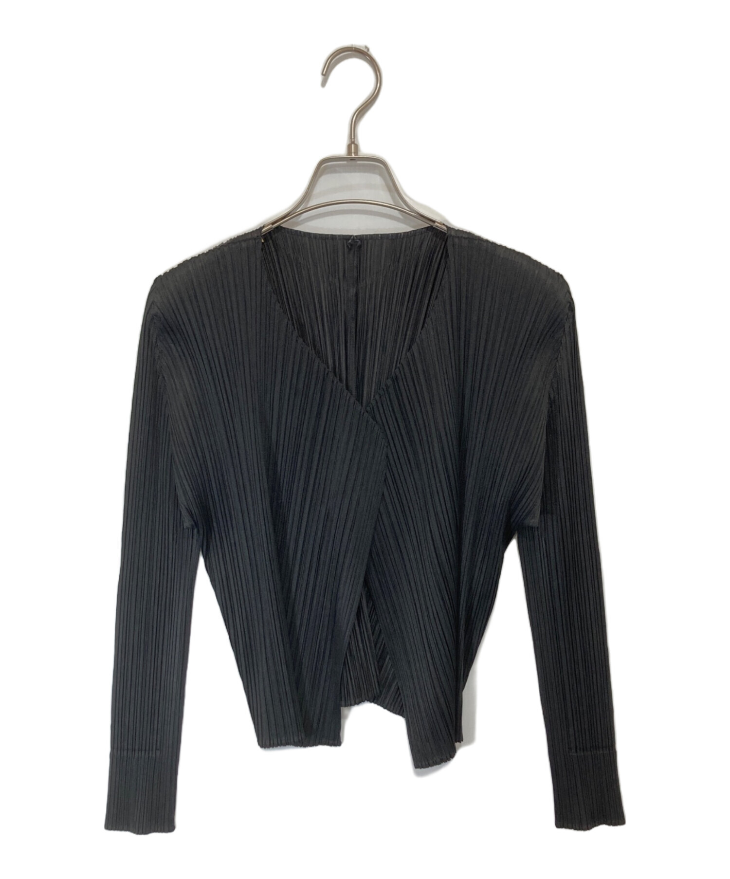 pleatsplease カーディガン　ブラック 中古・古着通販】PLEATS PLEASE (プリーツプリーズ) ベーシックス