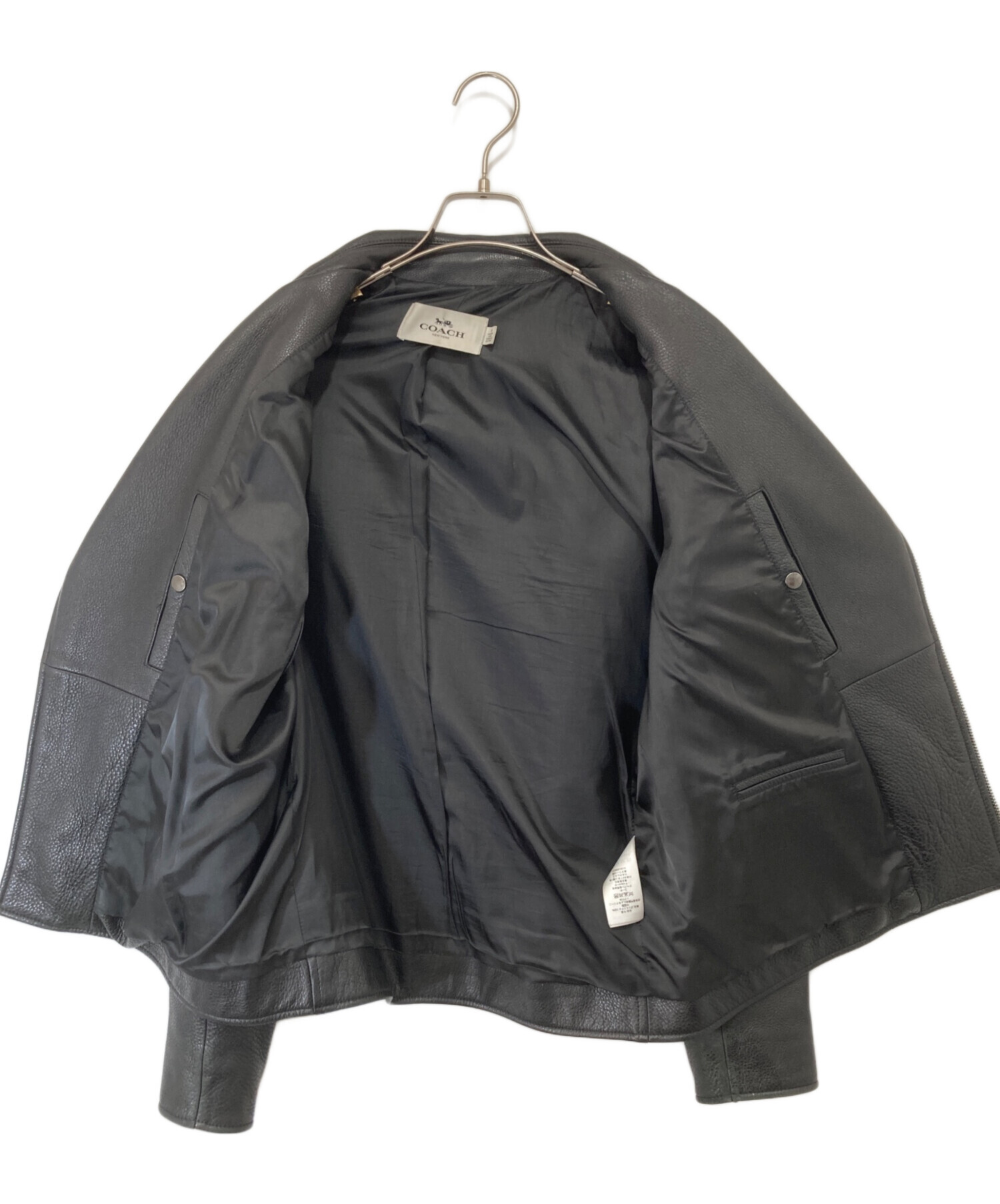 中古・古着通販】COACH (コーチ) レザーダブルライダースジャケット