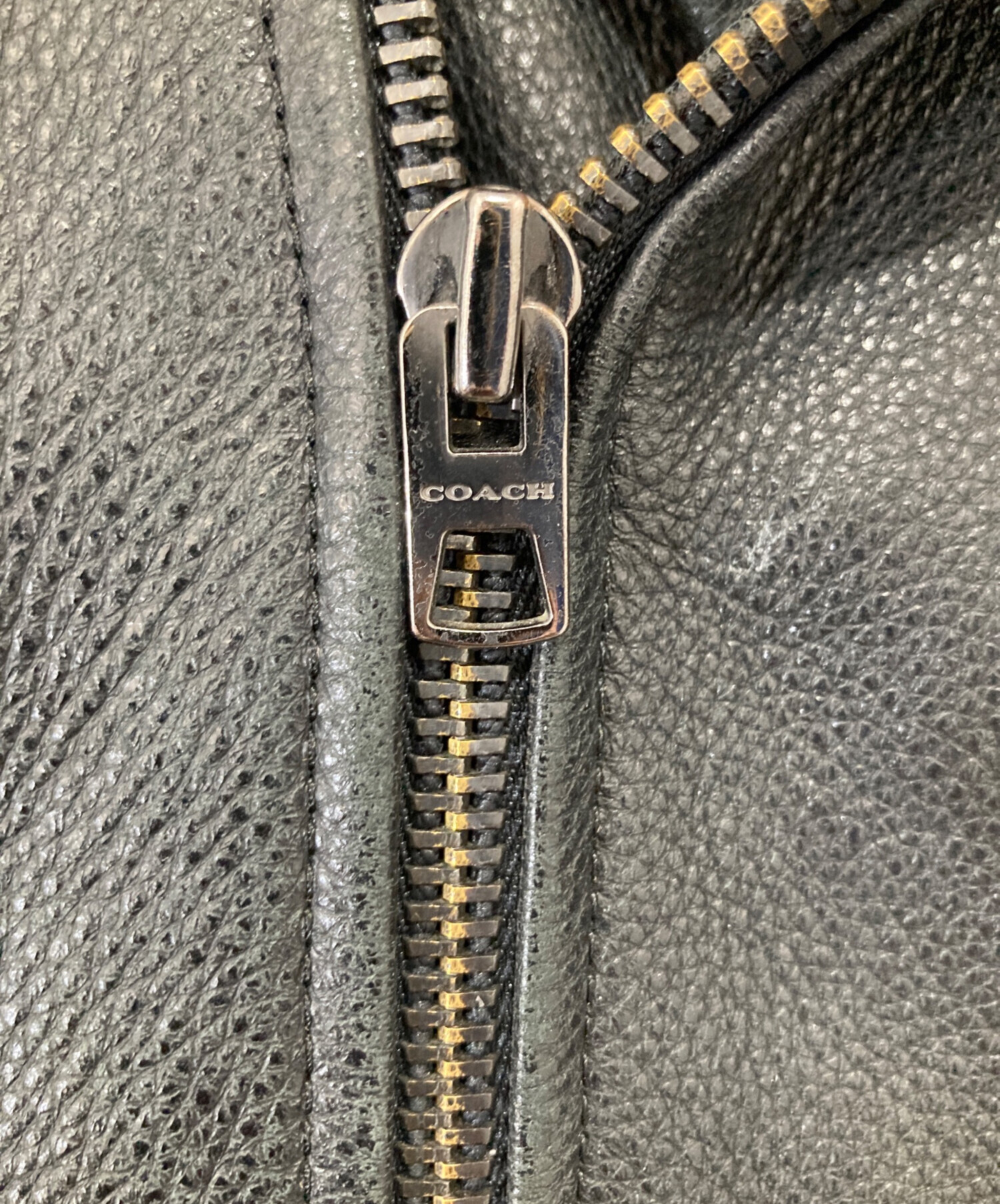 中古・古着通販】COACH (コーチ) レザーダブルライダースジャケット