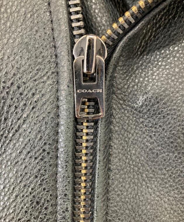 中古・古着通販】COACH (コーチ) レザーダブルライダースジャケット