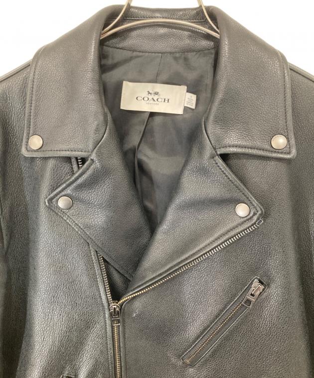 中古・古着通販】COACH (コーチ) レザーダブルライダースジャケット