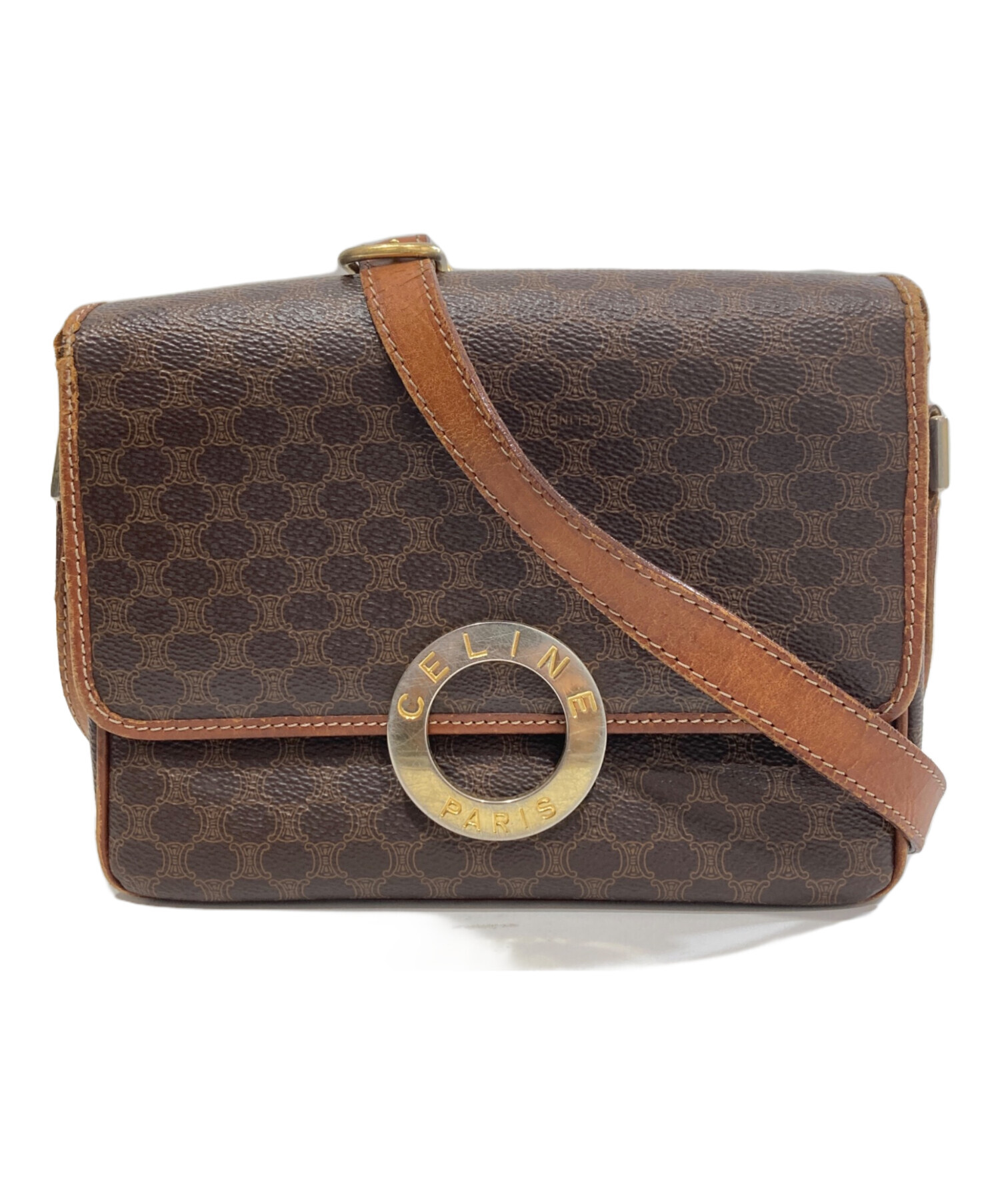 CELINE セリーヌ マカダム柄 ショルダーバッグ ビンテージ レトロ 古着 ラグジュアリーブランド【CELINE/セリーヌ】よりマカダム柄