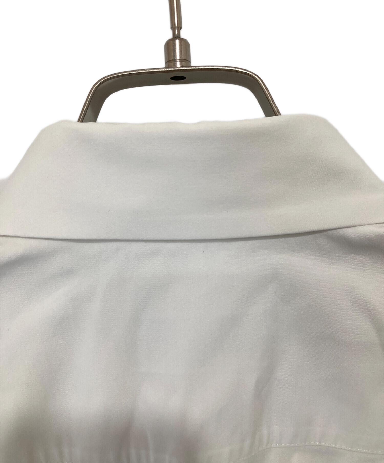 プラダ PRADA ポプリンストレッチ 衣料品 トップス コットン レディース ホワイト系 【中古】 中古・古着通販】PRADA (プラダ) POPELINE STRETCH ワイシャツ