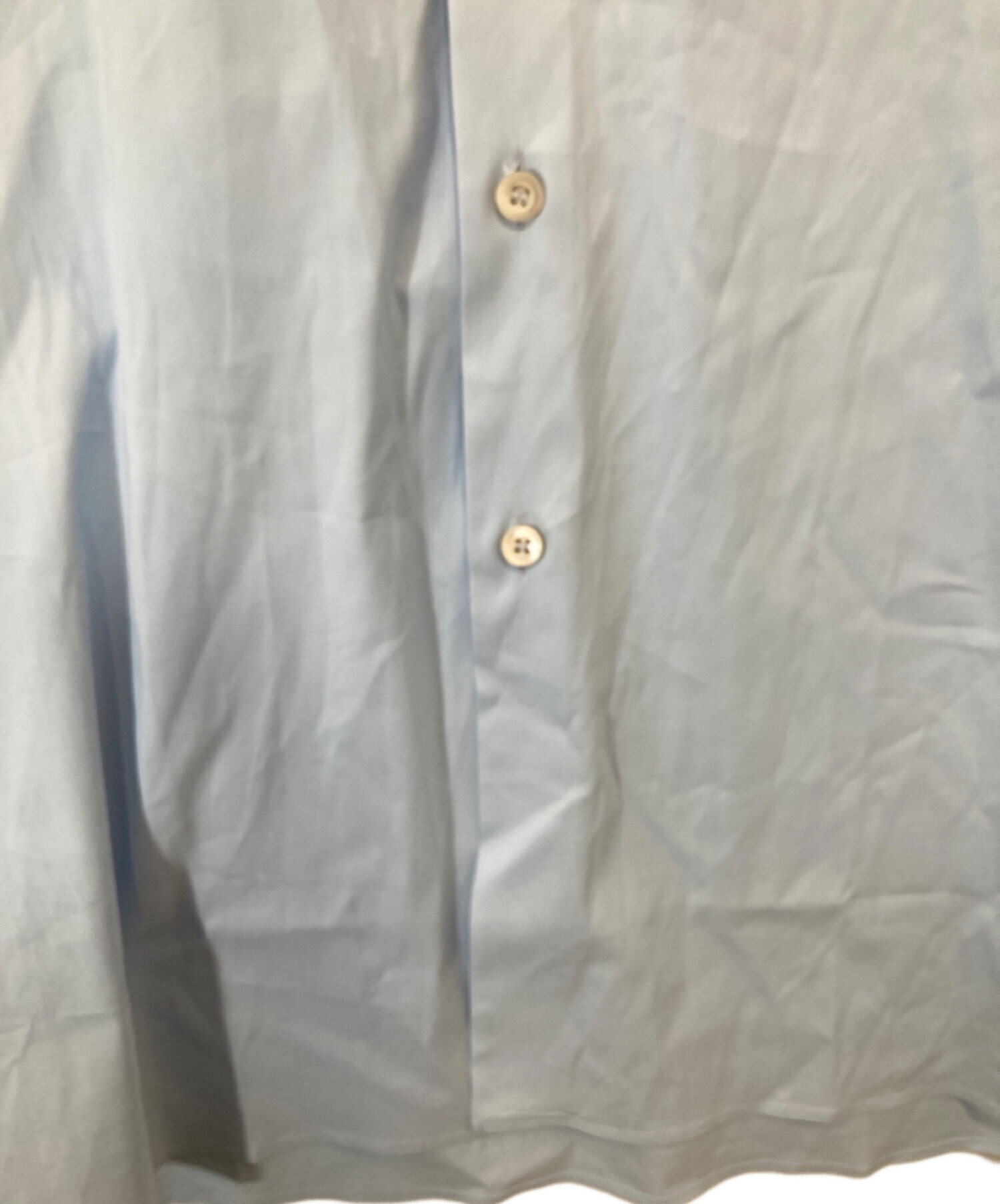プラダPRADA ドレスシャツ ブラウス 中古・古着通販】PRADA (プラダ) ストレッチドレスシャツ ブルー