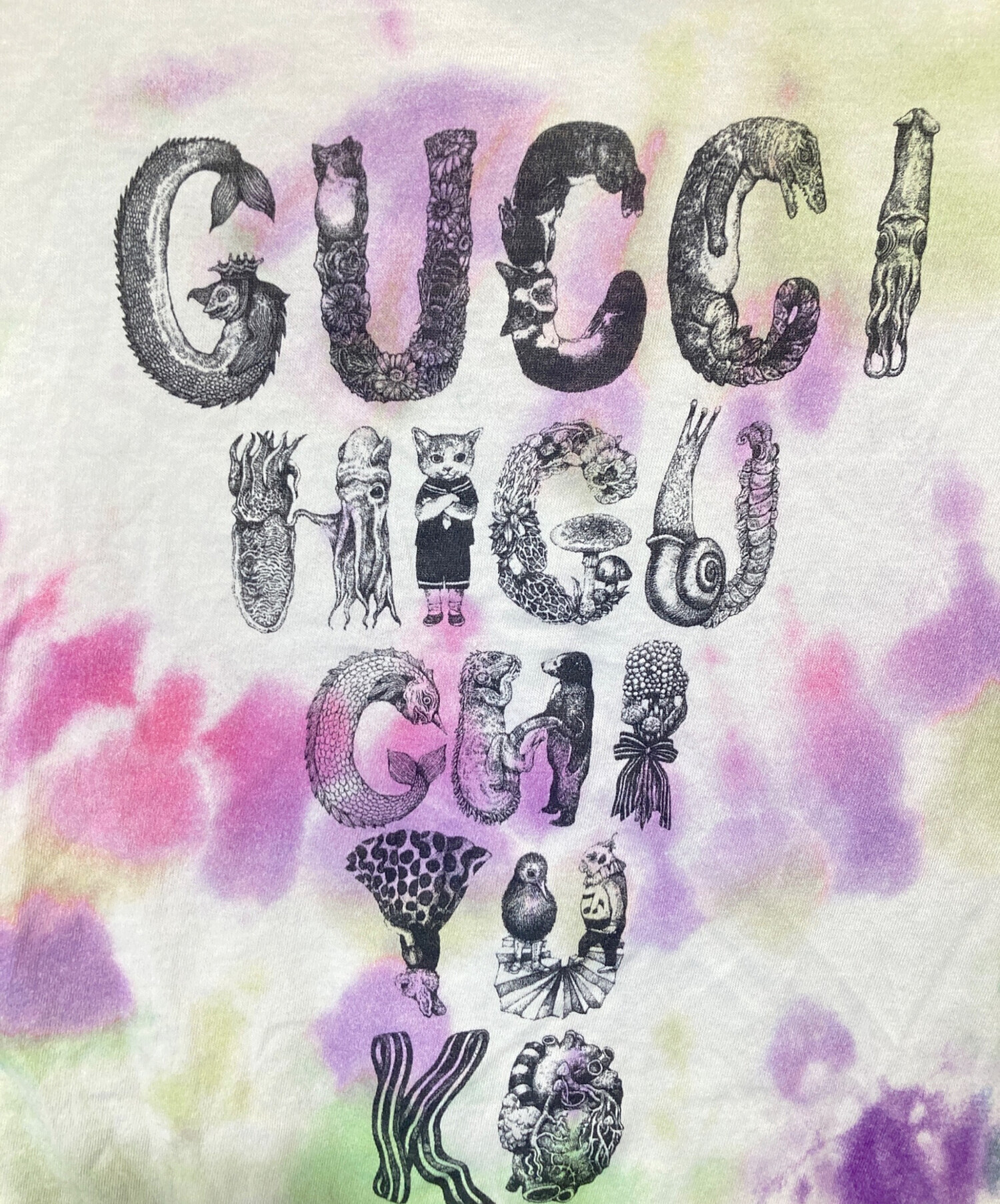中古・古着通販】GUCCI (グッチ) ヒグチユウコ コラボTシャツ パープル