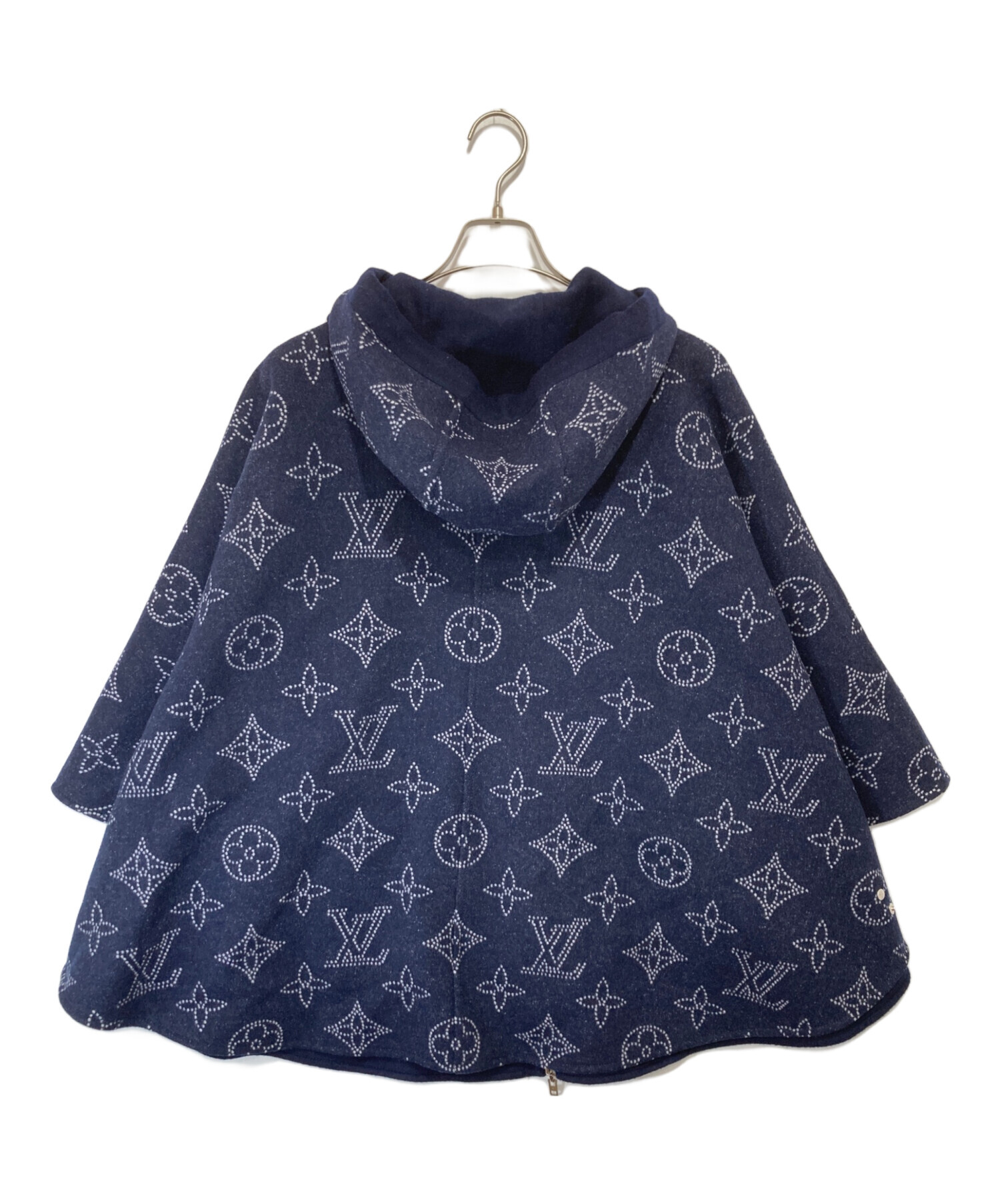 s*7様 LOUIS VUITTON ルイ・ヴィトン ポンチョ マント 青 中古・古着通販】LOUIS VUITTON (ルイ ヴィトン) マヒナ リバーシブル