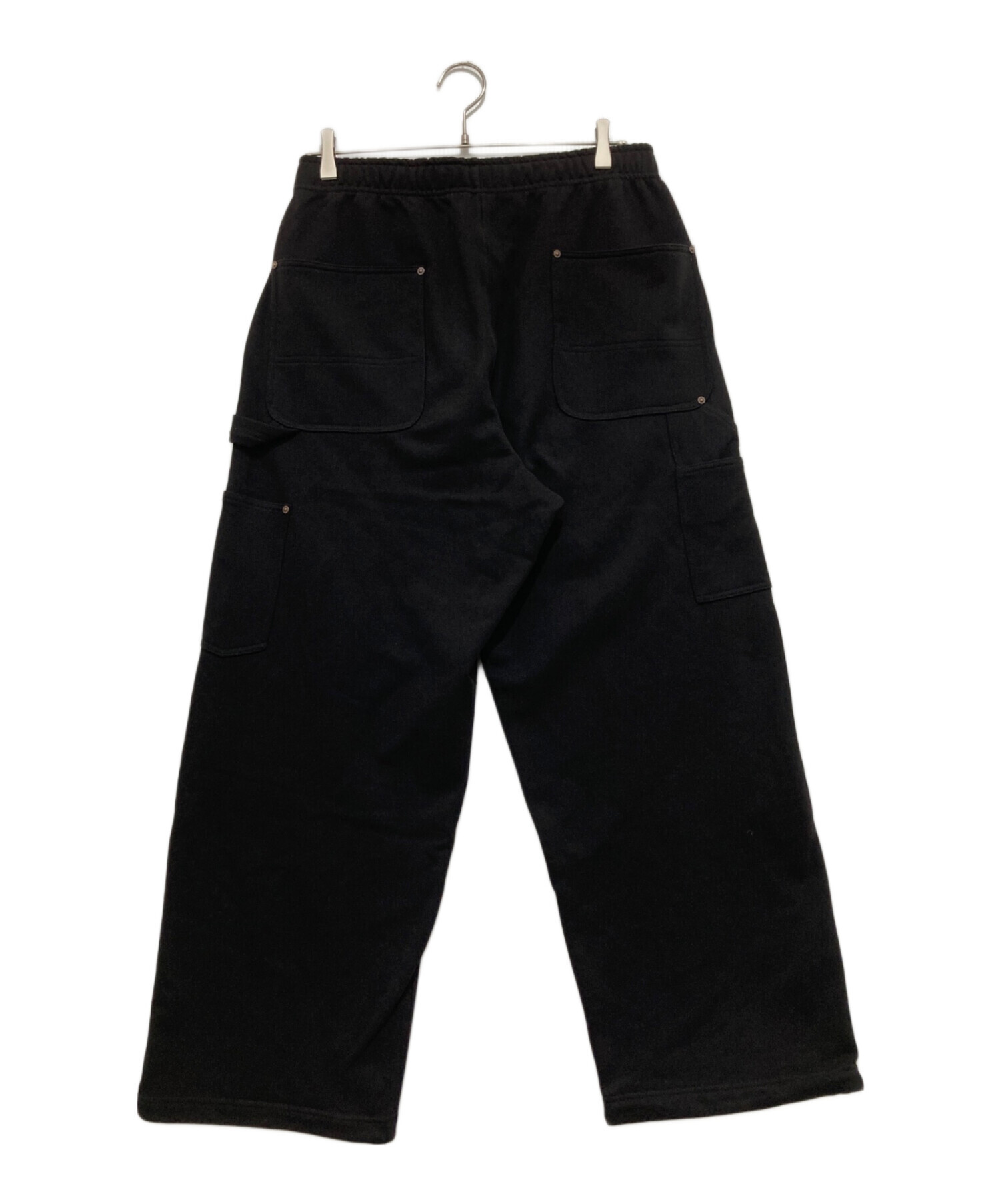 BEAMS ダブルニー スウェットパンツ ブラック 黒 Mサイズ 中古・古着通販】BEAMS (ビームス) ダブルニー スウェットパンツ
