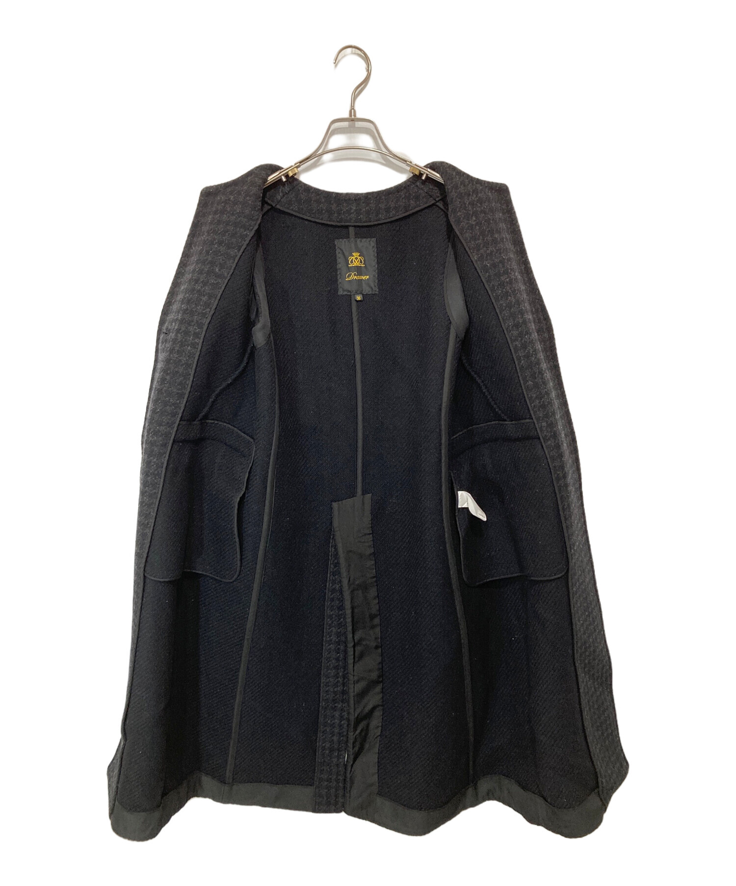 中古・古着通販】DRAWER (ドゥロワー) ハウンドトゥース ウール ロング