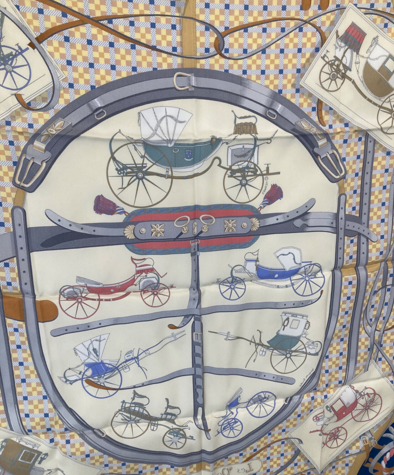 中古・古着通販】HERMES (エルメス) CARRE 70 Les Voitures Nouvelle