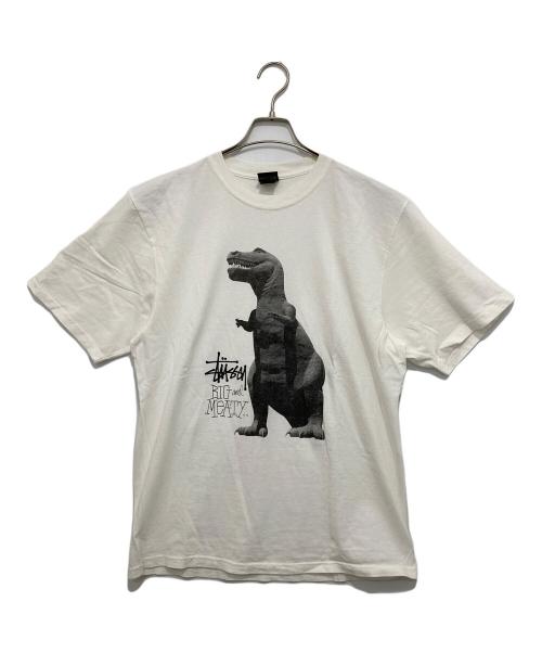 Ｍ Stussy T-Rex Tシャツ 新品 黒 恐竜 Tレックス フォト 90's STUSSY フォトプリントTシャツ “T-REX” - used&vintage box Hi-smile