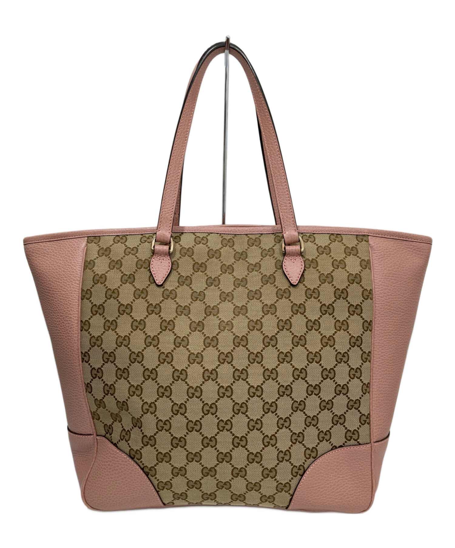中古・古着通販】GUCCI (グッチ) GGキャンバス レザートートバッグ
