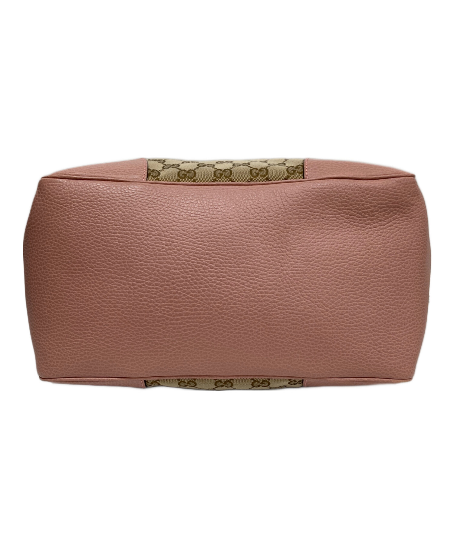 中古・古着通販】GUCCI (グッチ) GGキャンバス レザートートバッグ